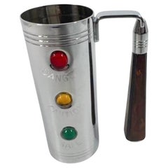 MCM Glo-Hill "Traffic Light" Chrome and Bakelite Spirit Measure