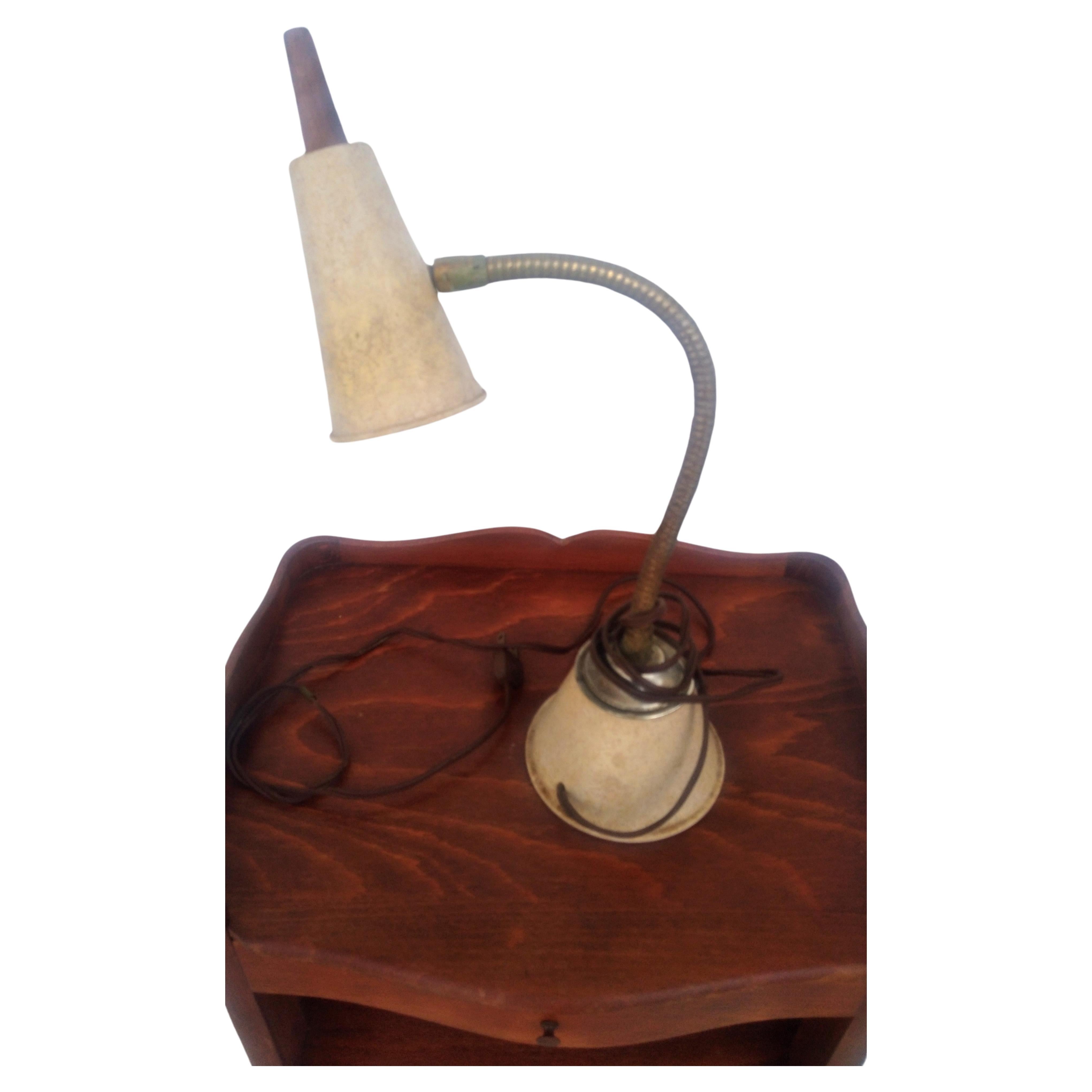 Lampe de bureau MCM Gooseneck en fausse fibre de verre Melamine