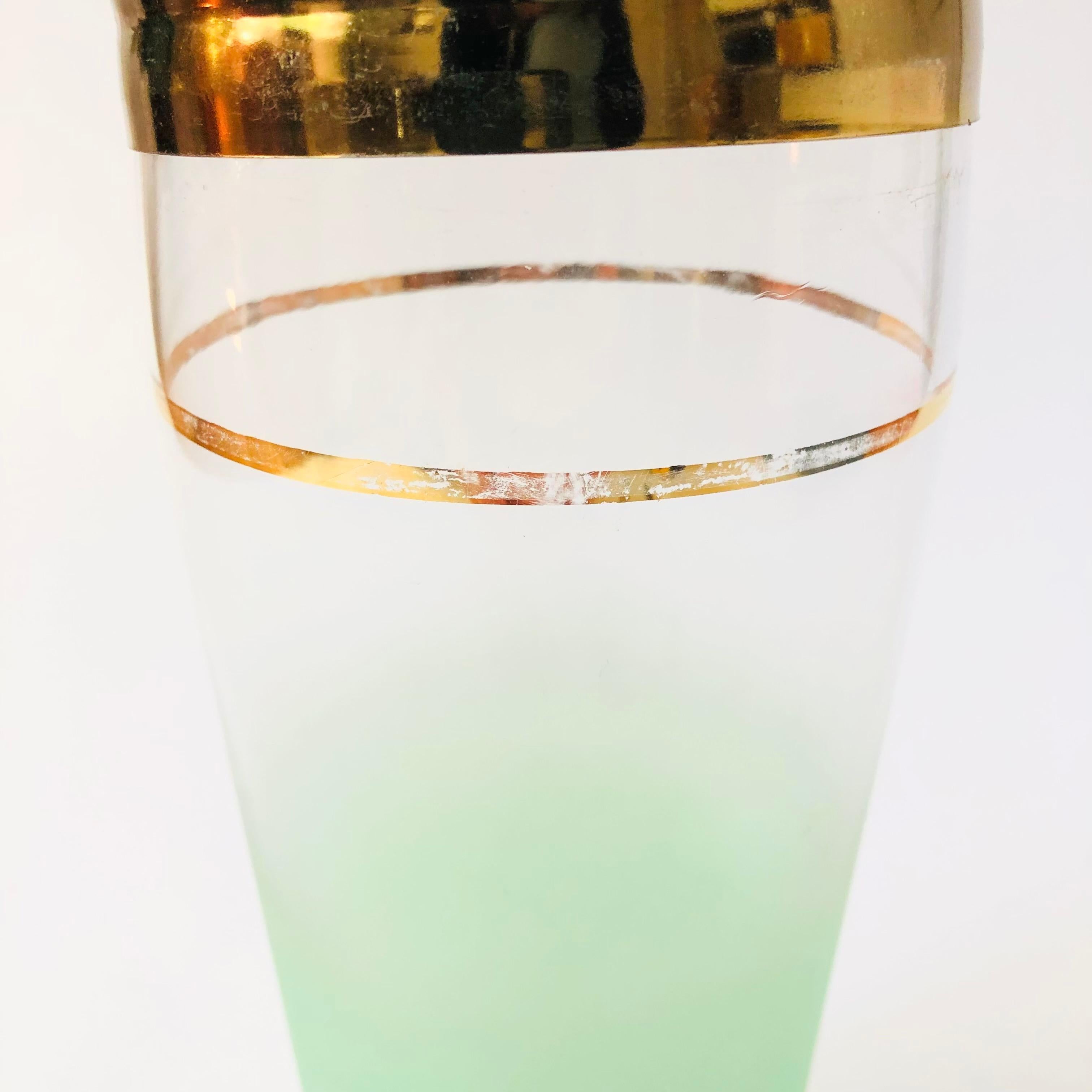 MCM Green Blendo Glass Cocktail Shaker 2