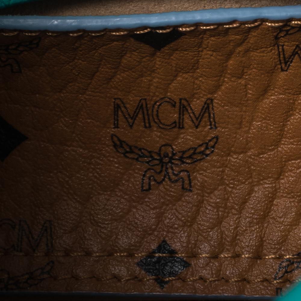 MCM Green Leather X Mini Milla Crossbody Bag 4
