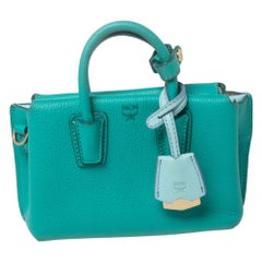 MCM Green Leather X Mini Milla Crossbody Bag