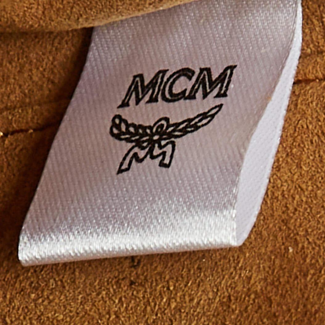 MCM Grey Vintage Monogram Jacquard Rockstar Vanity Bag 8