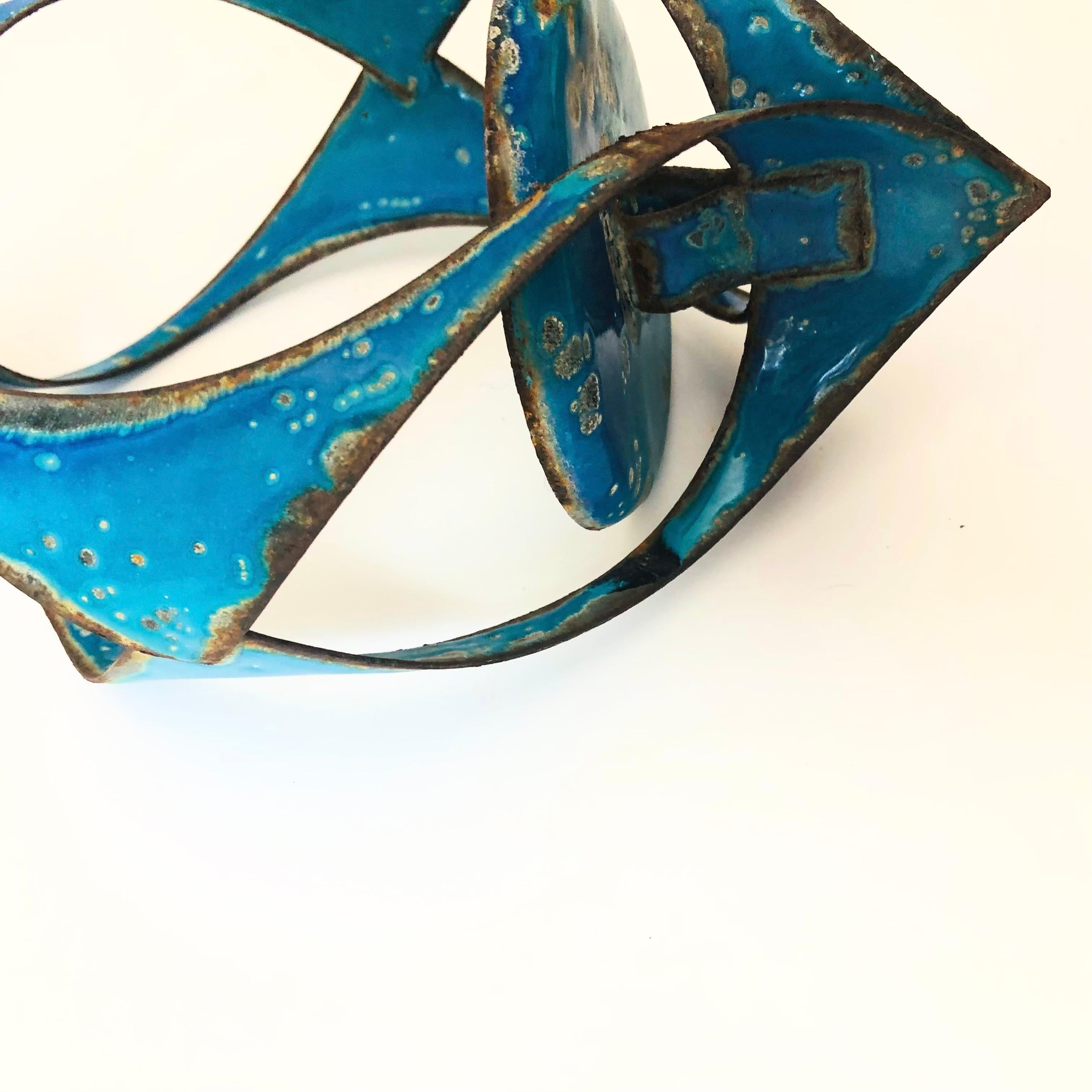 MCM Hanova Enameled Hanging Candle Holder In Good Condition In Fairfield, CA