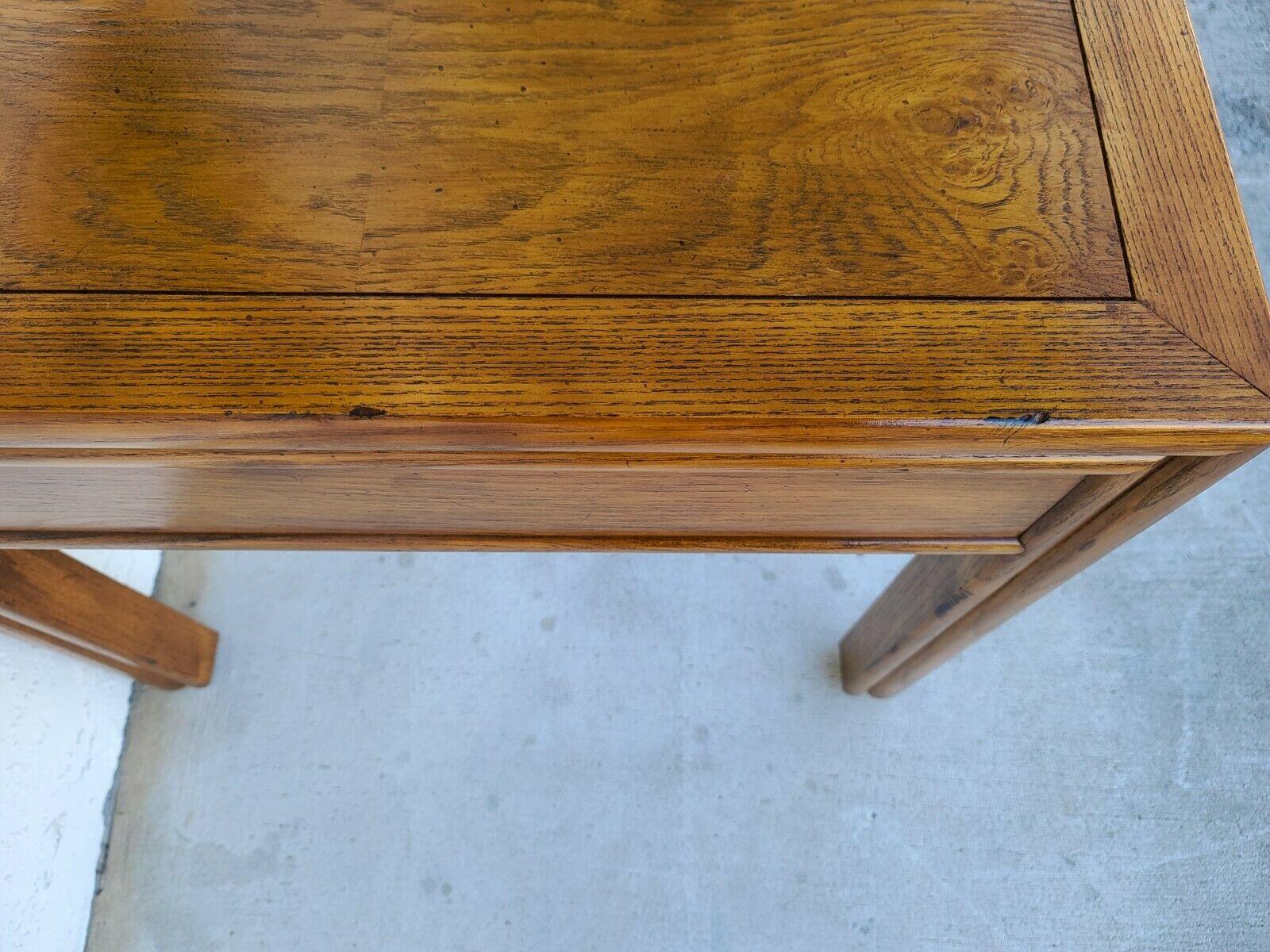 Wood Mcm Henredon Artefacts End Side Table
