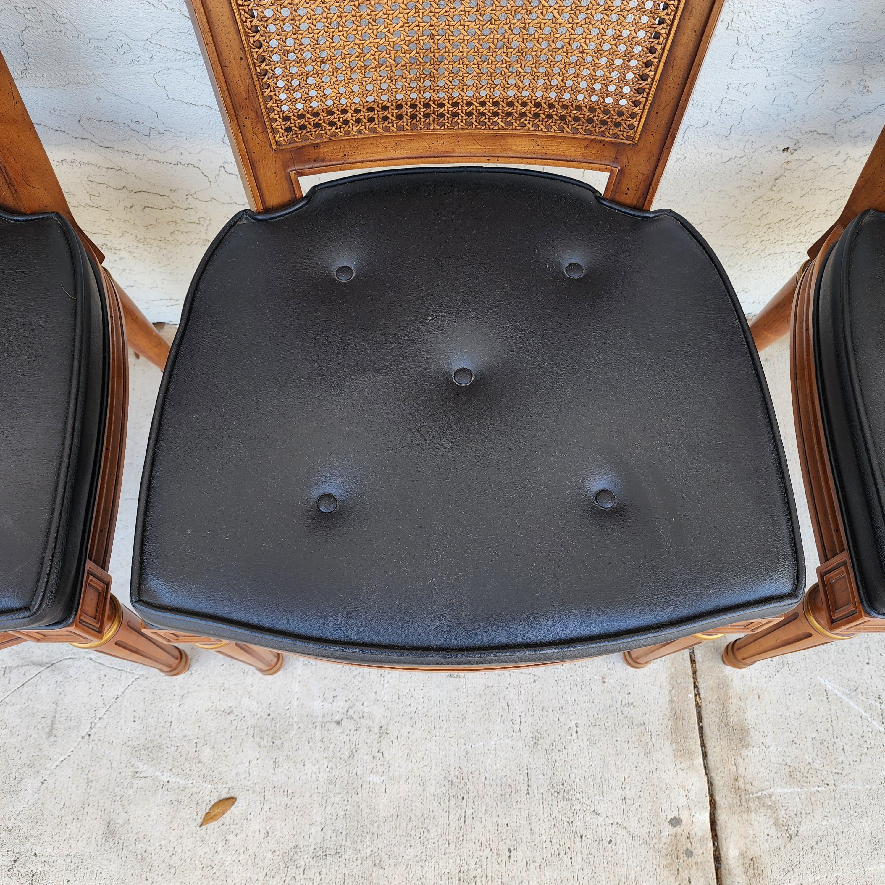 MCM Henredon Sillas de comedor Respaldo de caña 28-2501 en venta 4