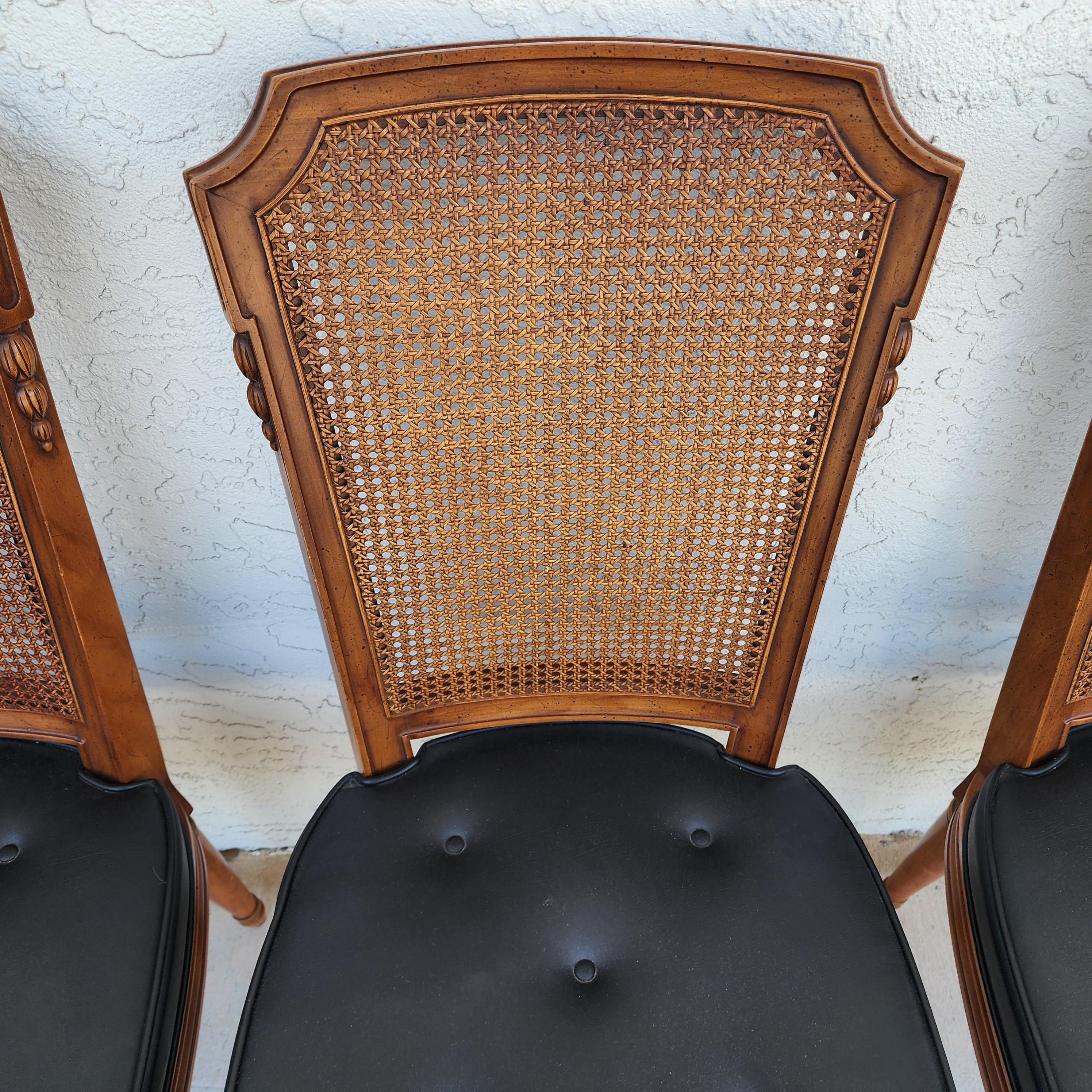 MCM Henredon Sillas de comedor Respaldo de caña 28-2501 en venta 5