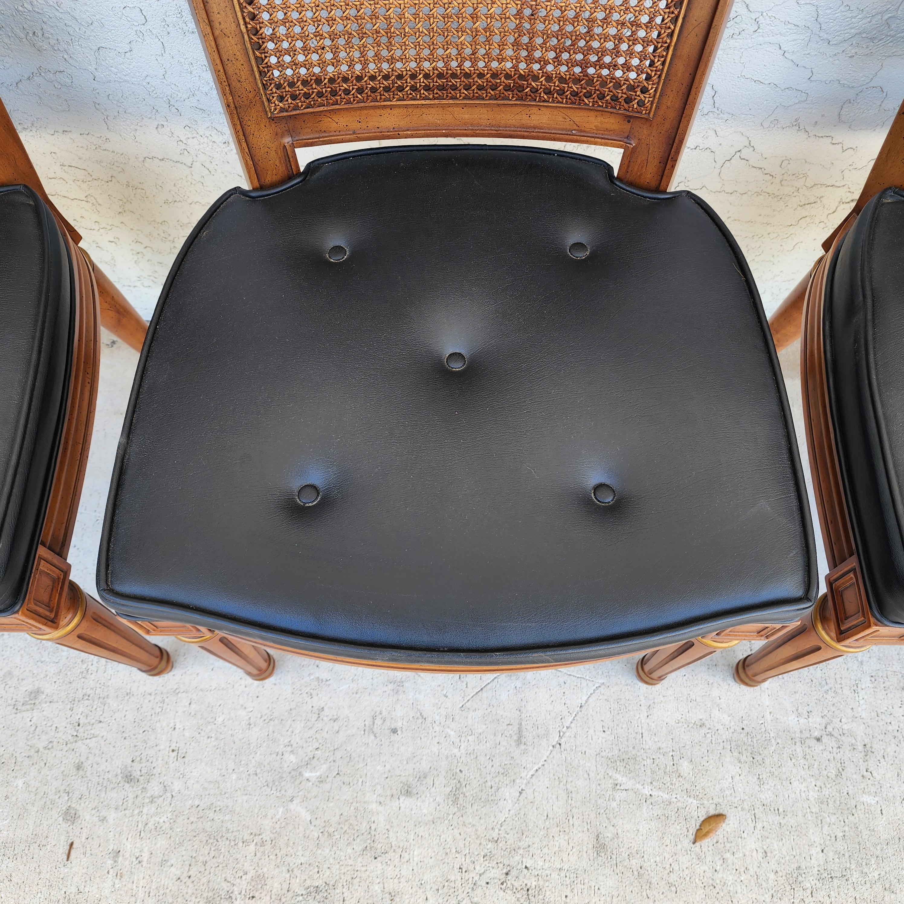 MCM Henredon Sillas de comedor Respaldo de caña 28-2501 en venta 7