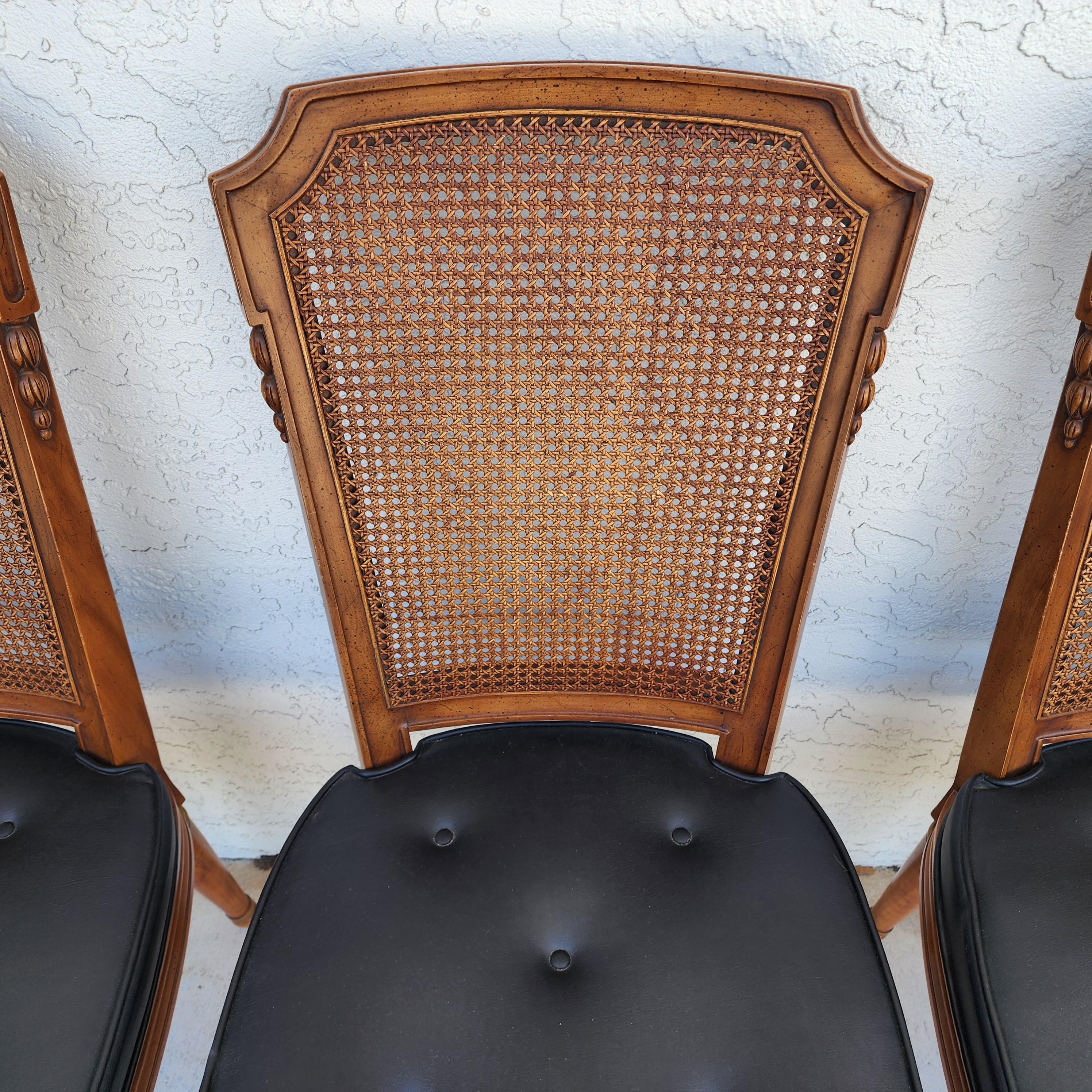 MCM Henredon Sillas de comedor Respaldo de caña 28-2501 en venta 8