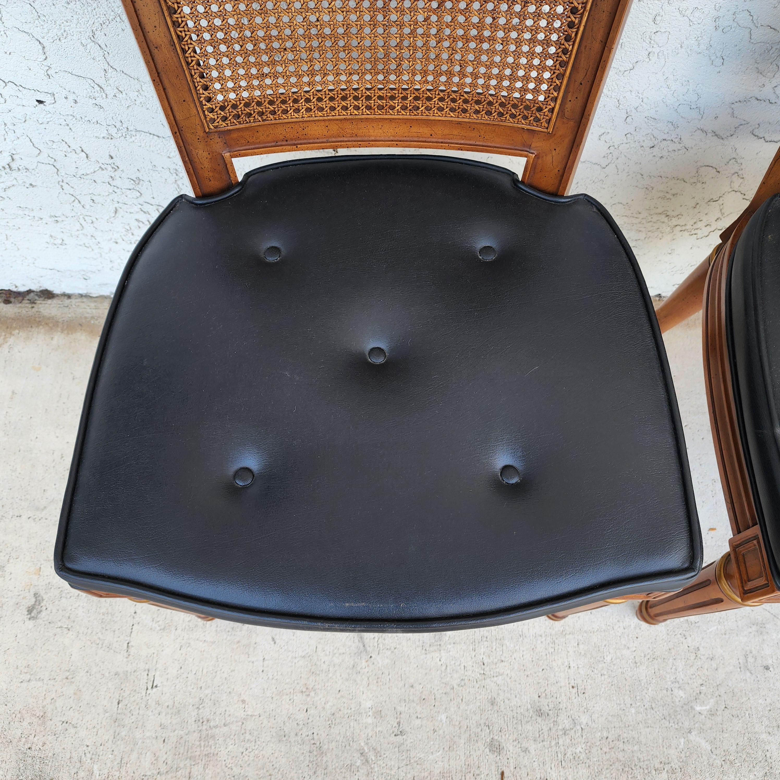 MCM Henredon Sillas de comedor Respaldo de caña 28-2501 en venta 10