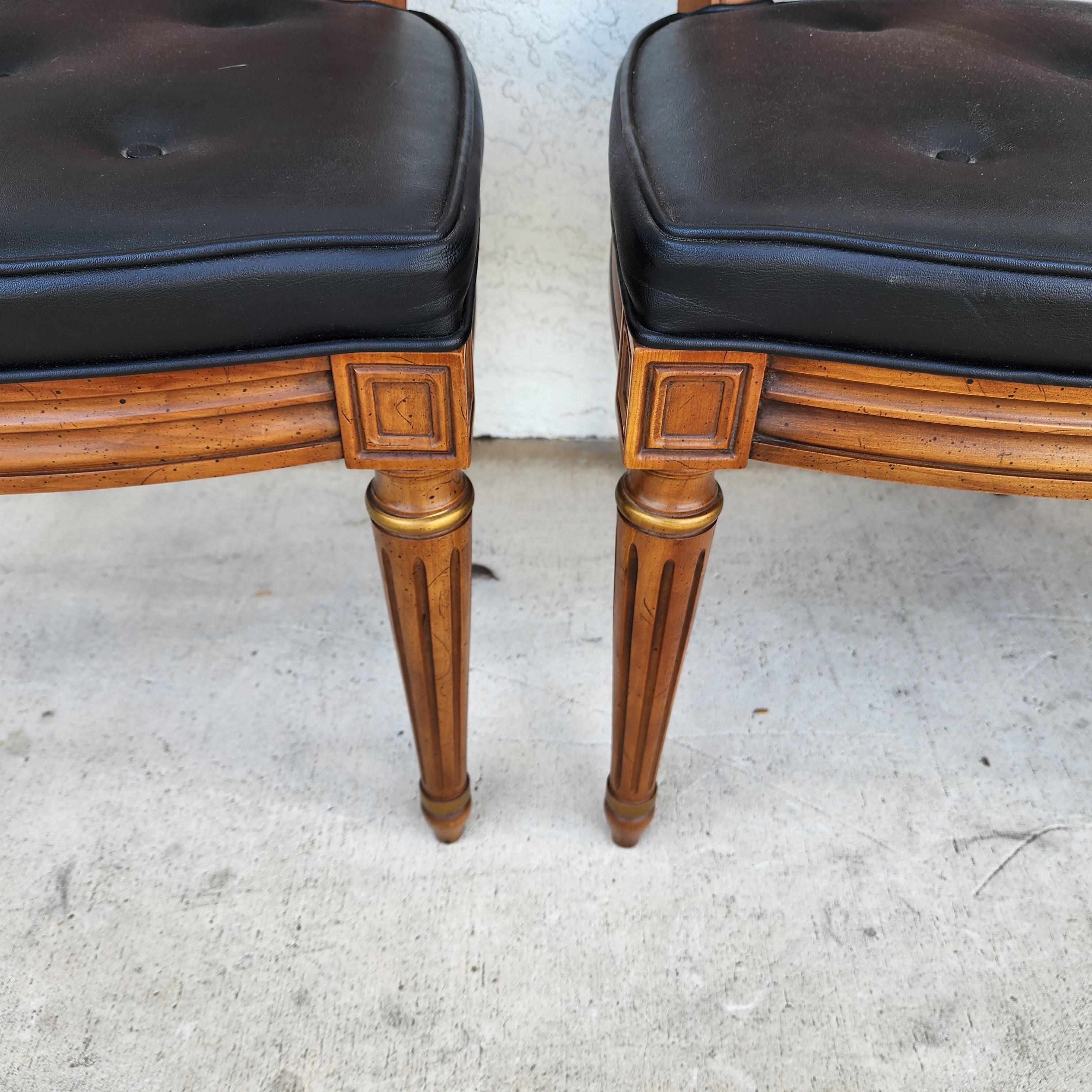 MCM Henredon Sillas de comedor Respaldo de caña 28-2501 en venta 12