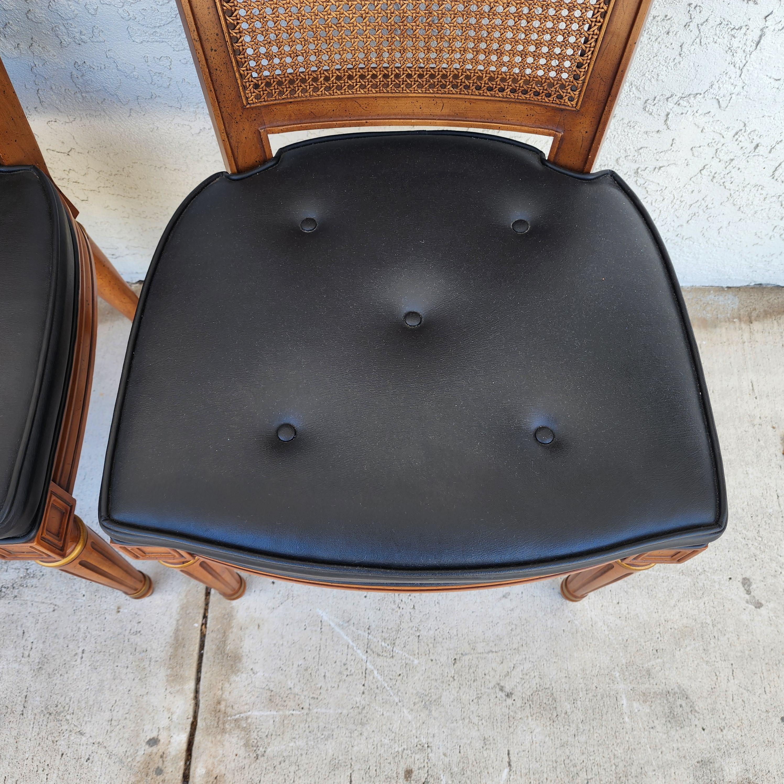 MCM Henredon Sillas de comedor Respaldo de caña 28-2501 en venta 1