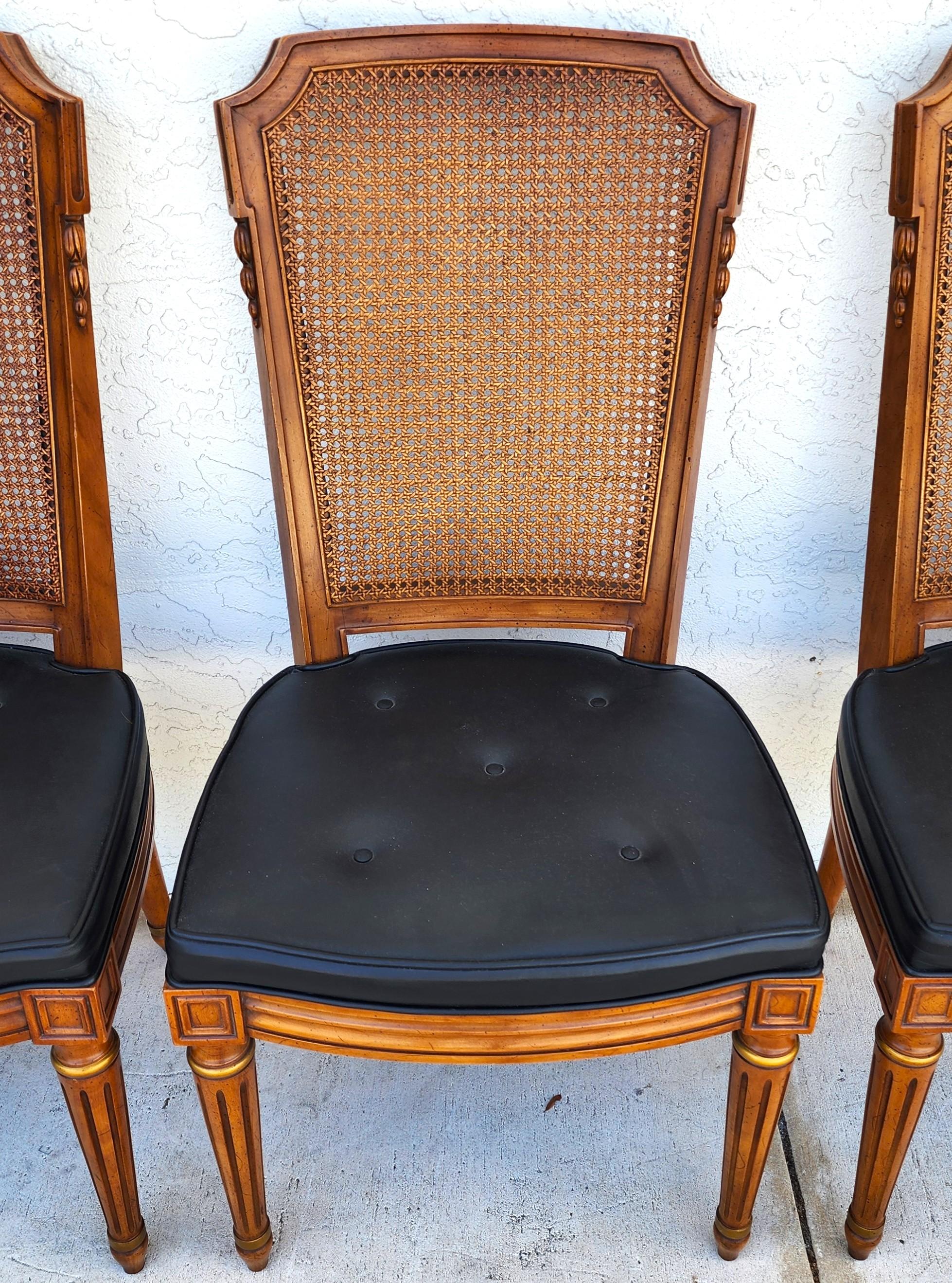 MCM Henredon Sillas de comedor Respaldo de caña 28-2501 en venta 3