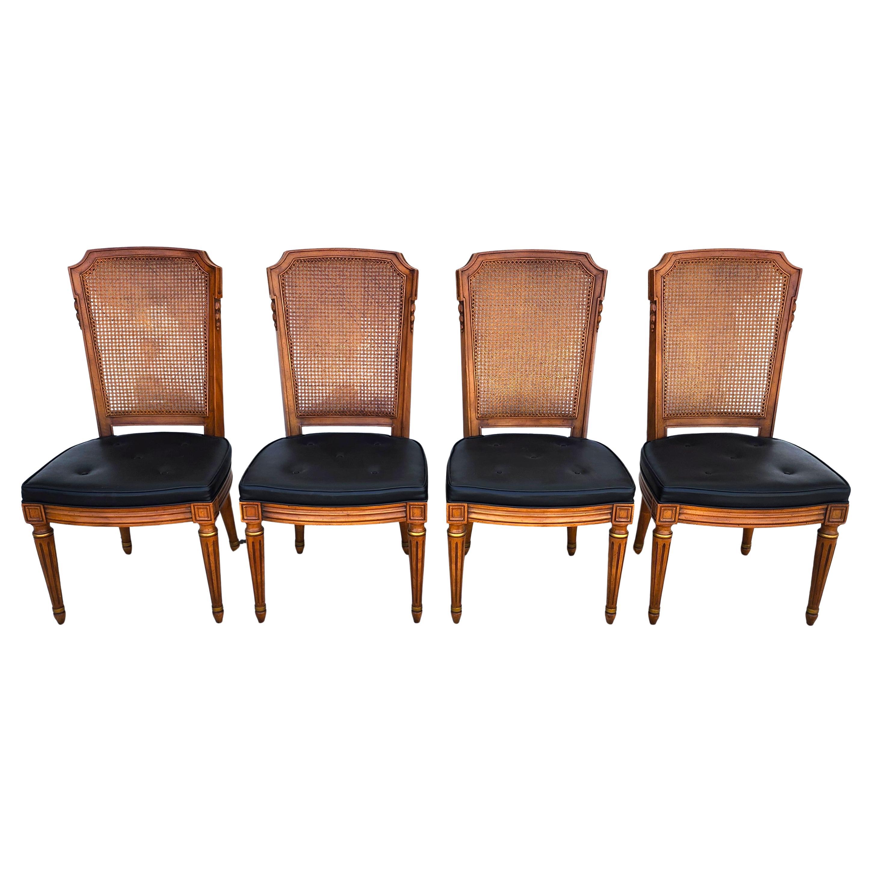 MCM Henredon Dining Chairs Cane Back 28-2501