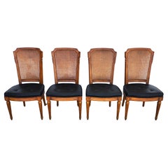 MCM Henredon Sillas de comedor Respaldo de caña 28-2501