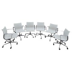 MCM Herman Miller Eames White Mesh Low Back Office Chairs - 6