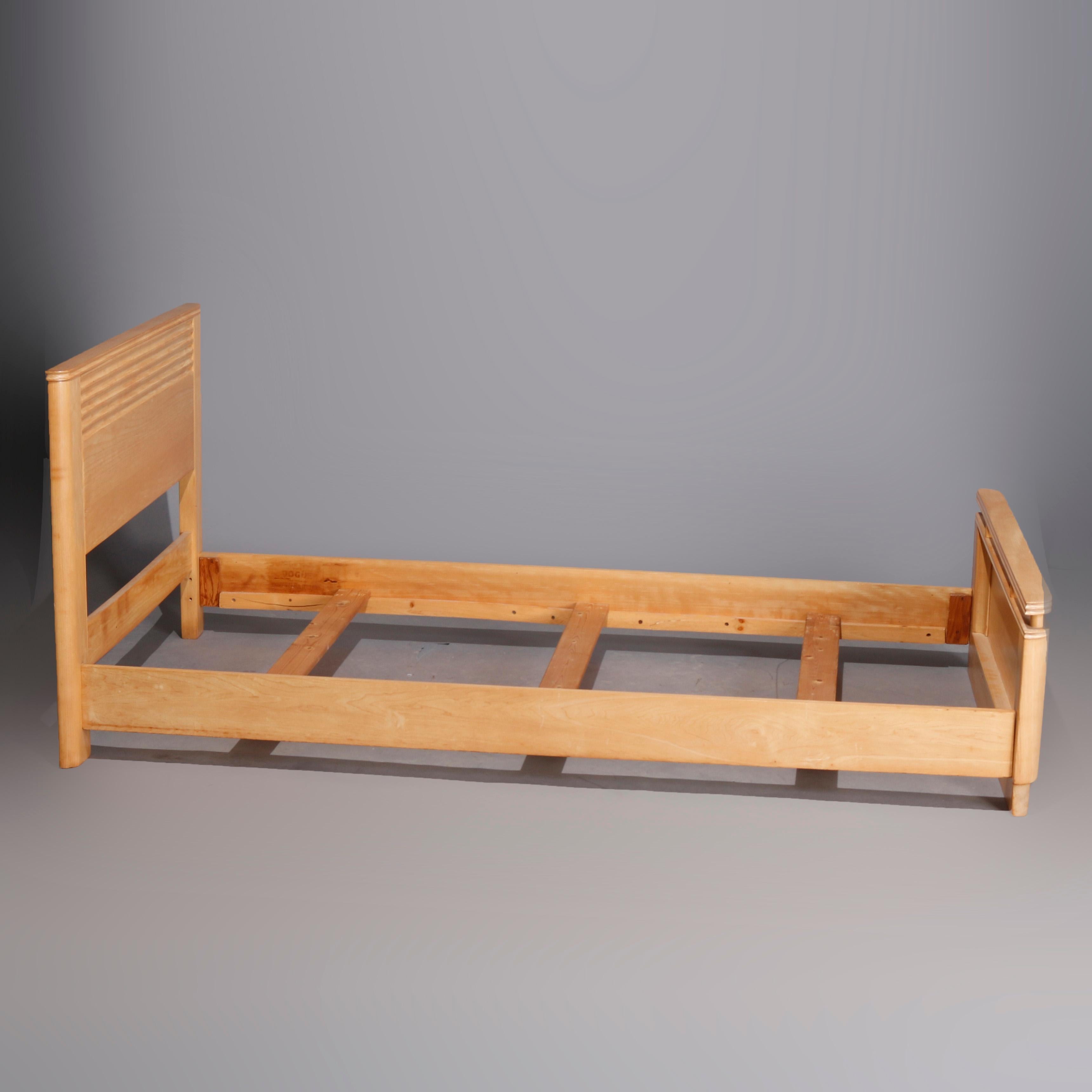 MCM Heywood Wakefield School Twin Bed Frame, 20th Century In Good Condition In Big Flats, NY