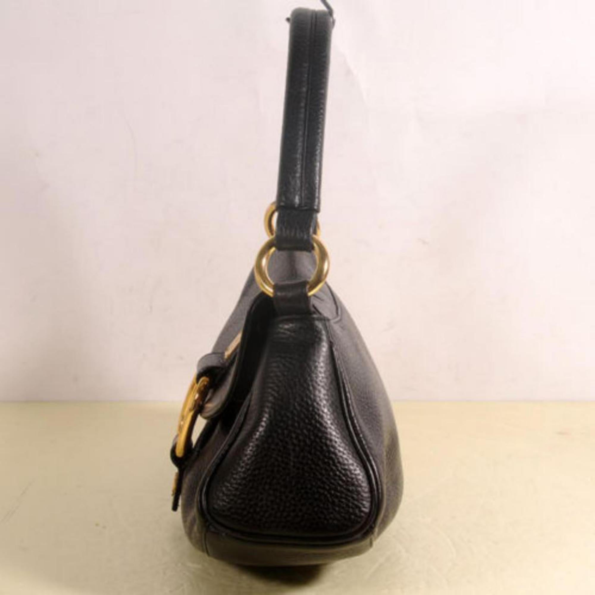 Women's MCM Hobo 868835 Black Leather Satchel For Sale