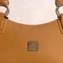 MCM Hobo 868841 Brown Leather Shoulder Bag