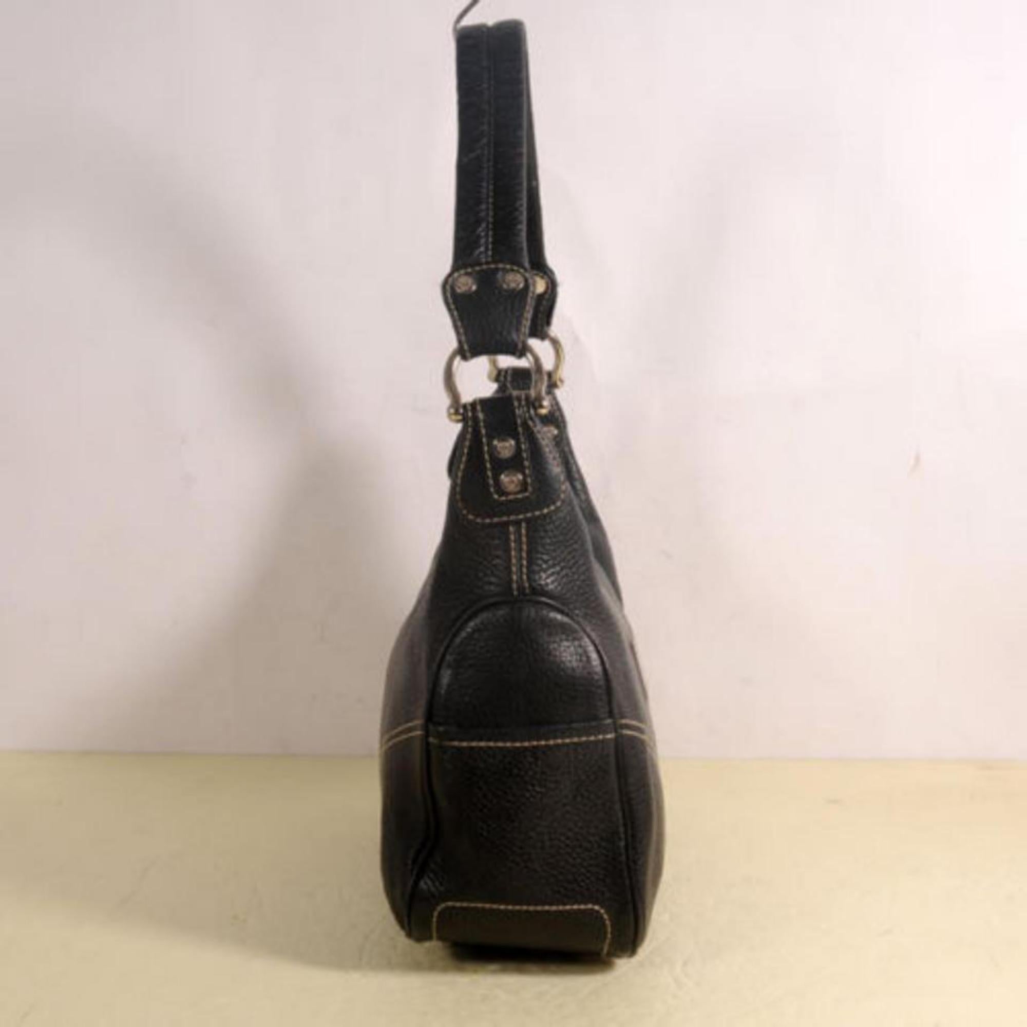 MCM Hobo 869655 Black Leather Tote For Sale 3