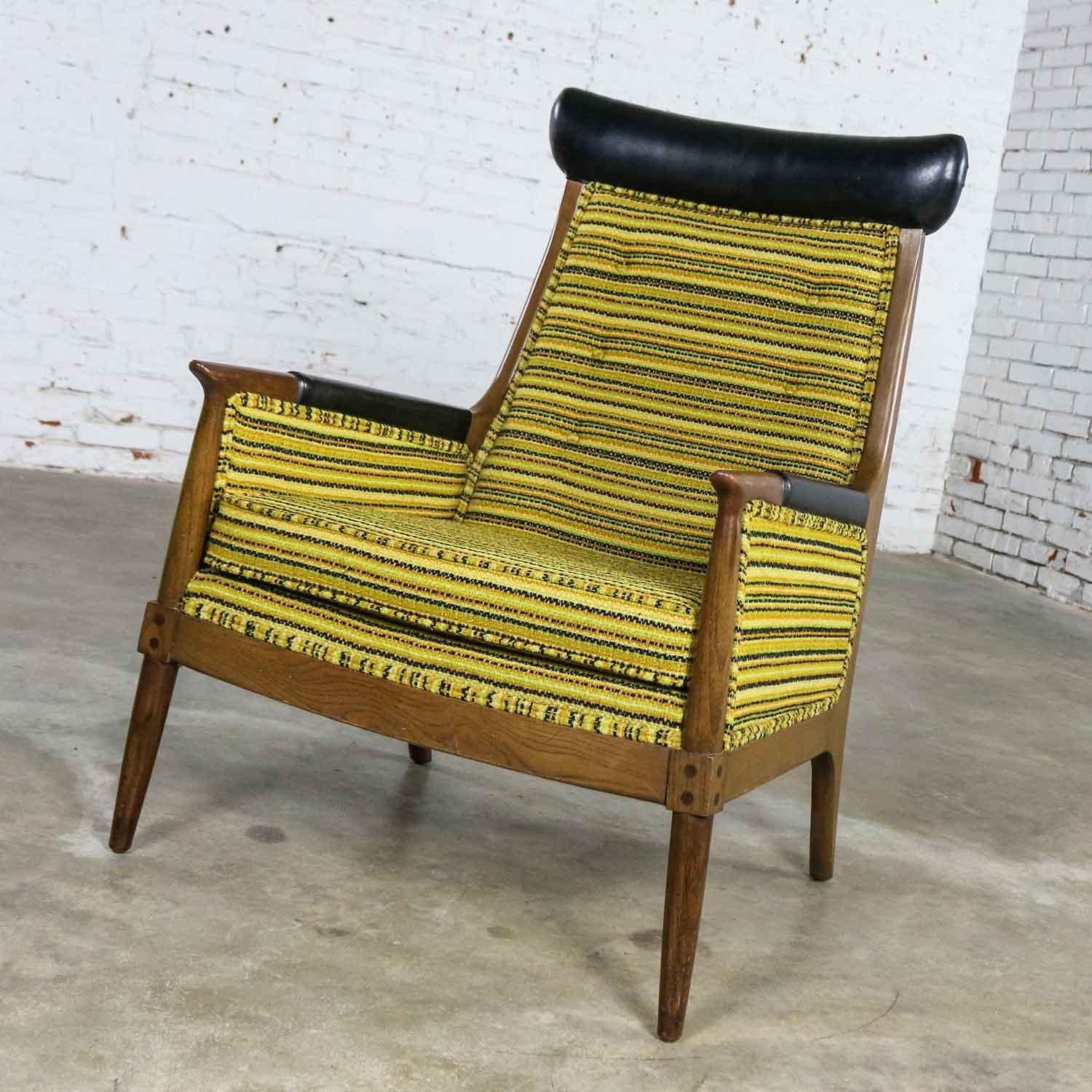 black and gold striped upholstery fabric