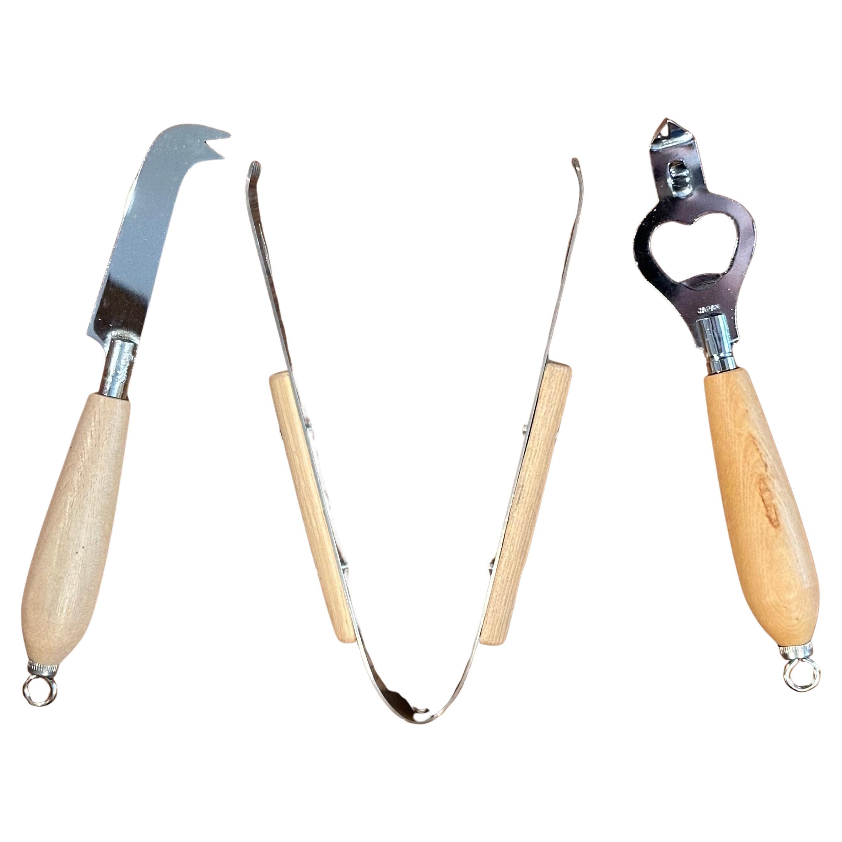 Américain Seau à glace MCM avec outils de bar par Georges Briard - Nouveau avec étiquette en vente