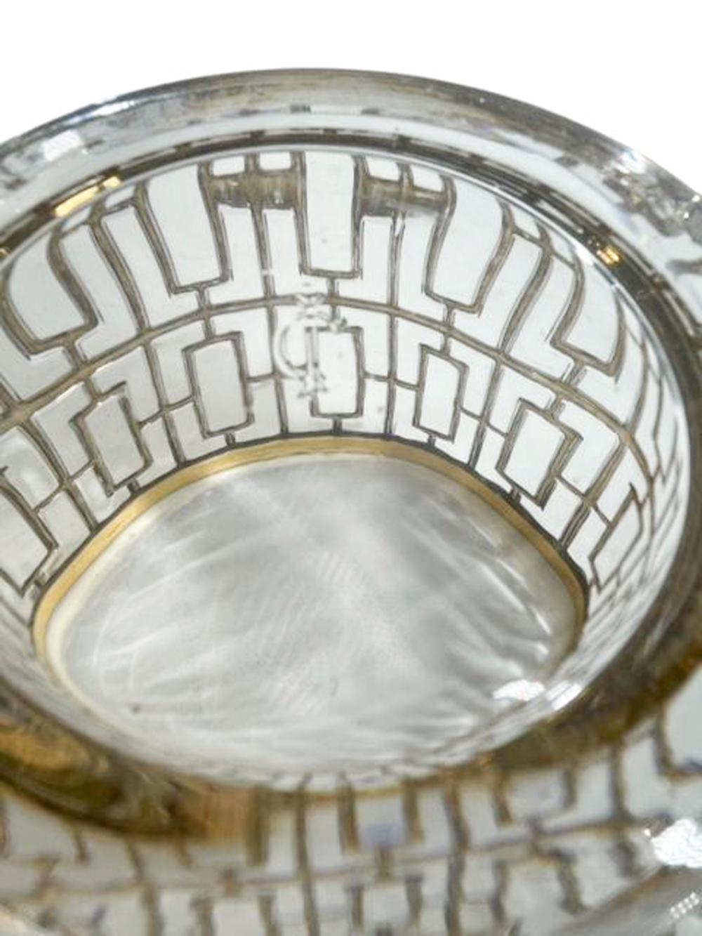 Hielera de cristal imperial MCM con diseño Shoji en Bueno estado para la venta en Nantucket, MA
