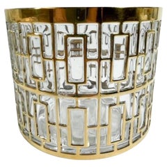 MCM Imperial Glass Ice Bowl mit Shoji-Muster