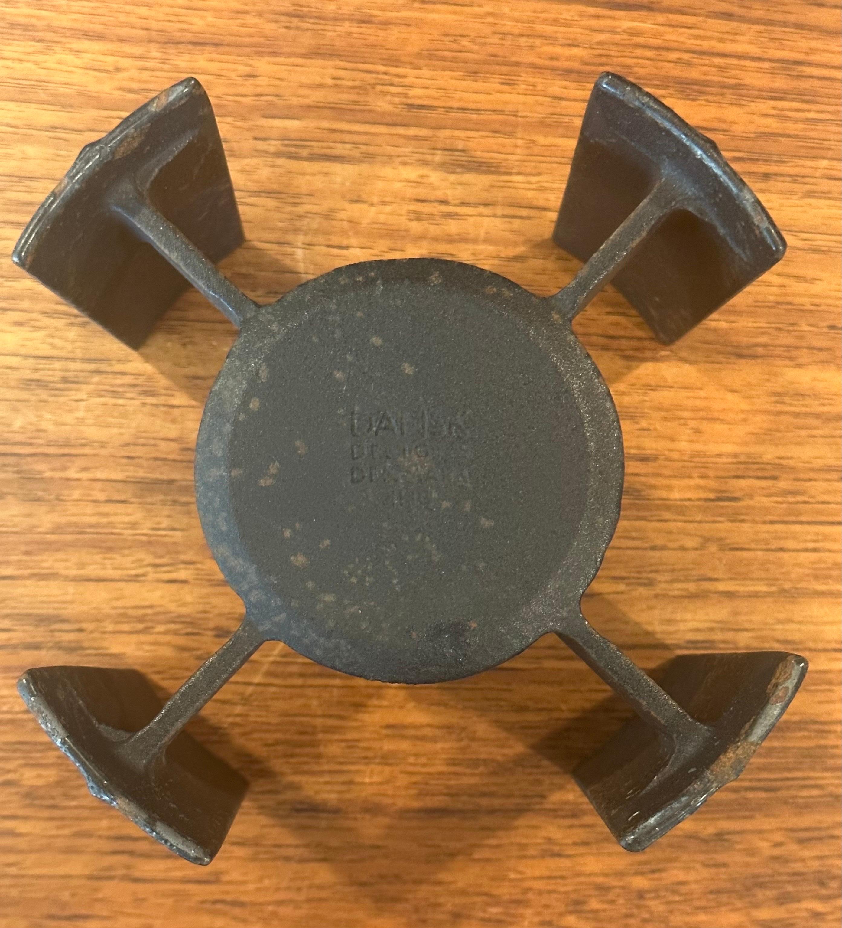 MCM Iron Candle Holder by Dansk In Good Condition For Sale In San Diego, CA
