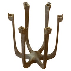 Retro MCM Iron Candle Holder by Gunnar Cyren Lysestager for Dansk