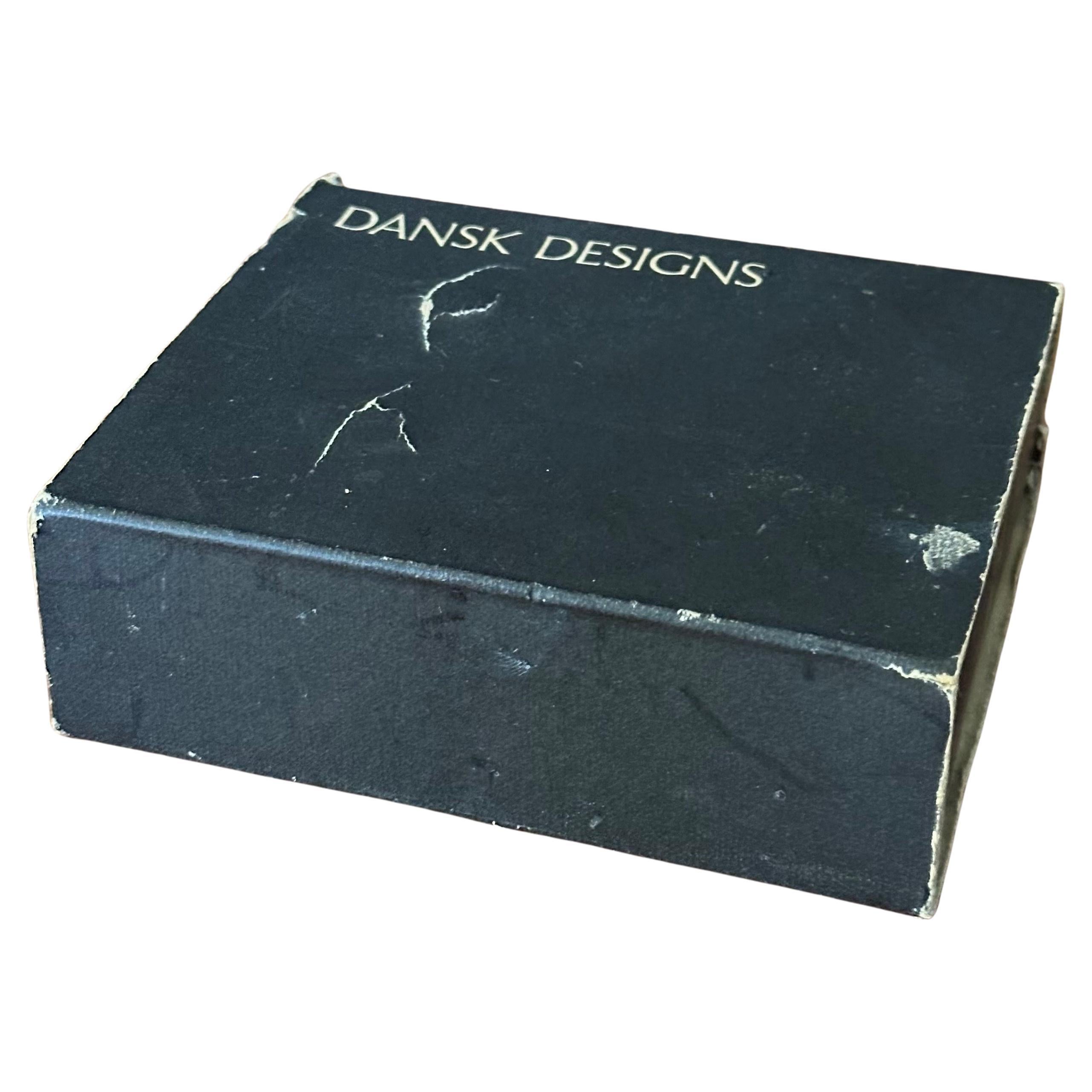 Danish MCM Iron Candle Holder in Box by Dansk Designs For Sale