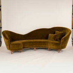 Divano italiano MCM, Greene & Greene Mohair