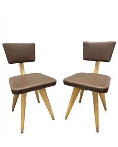 MCM Italian Style Sculptural Dining Chairs – 8