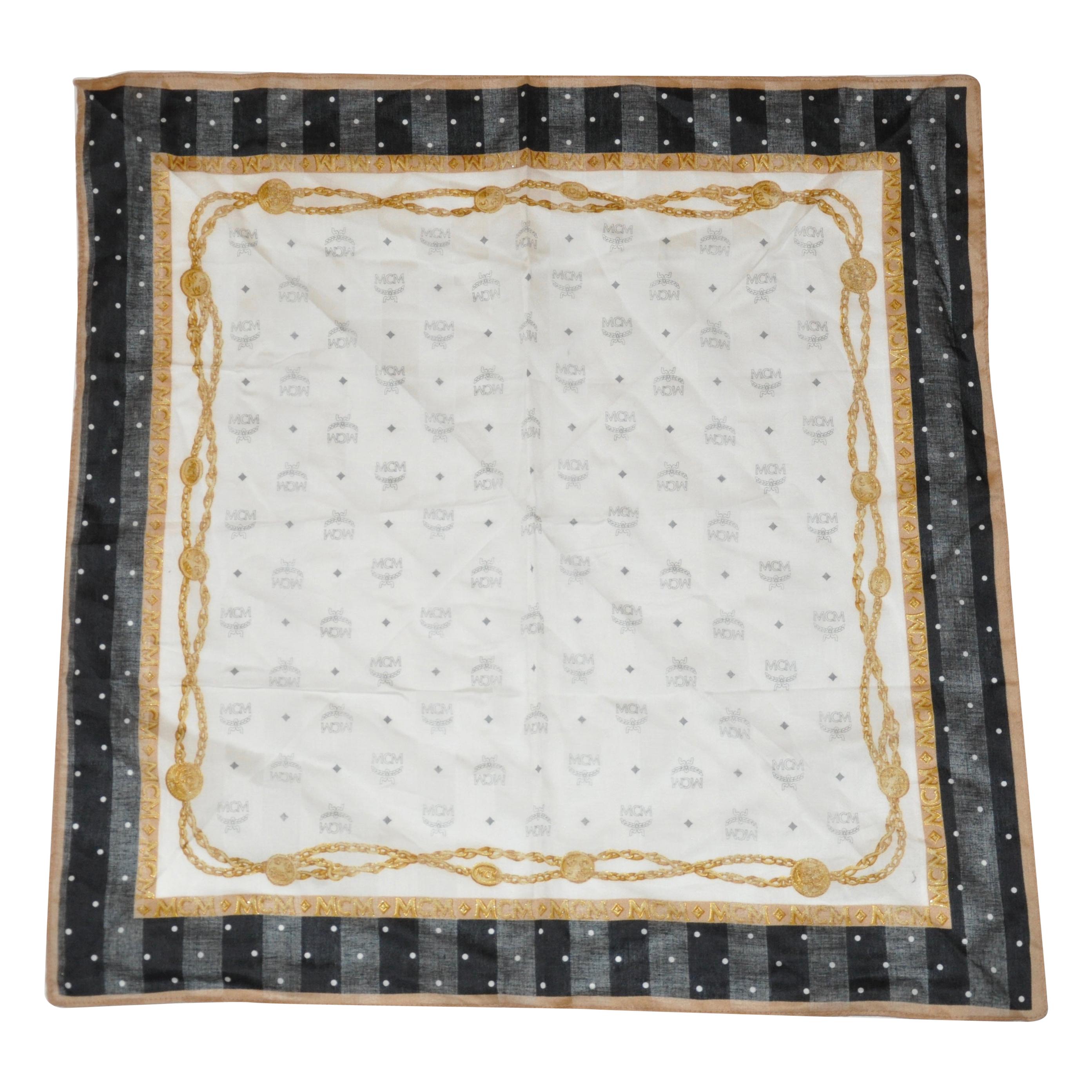 Hermes Dame De Coeur A Vou L'honneur Silk Pocket Square 45 Handkerchief ...