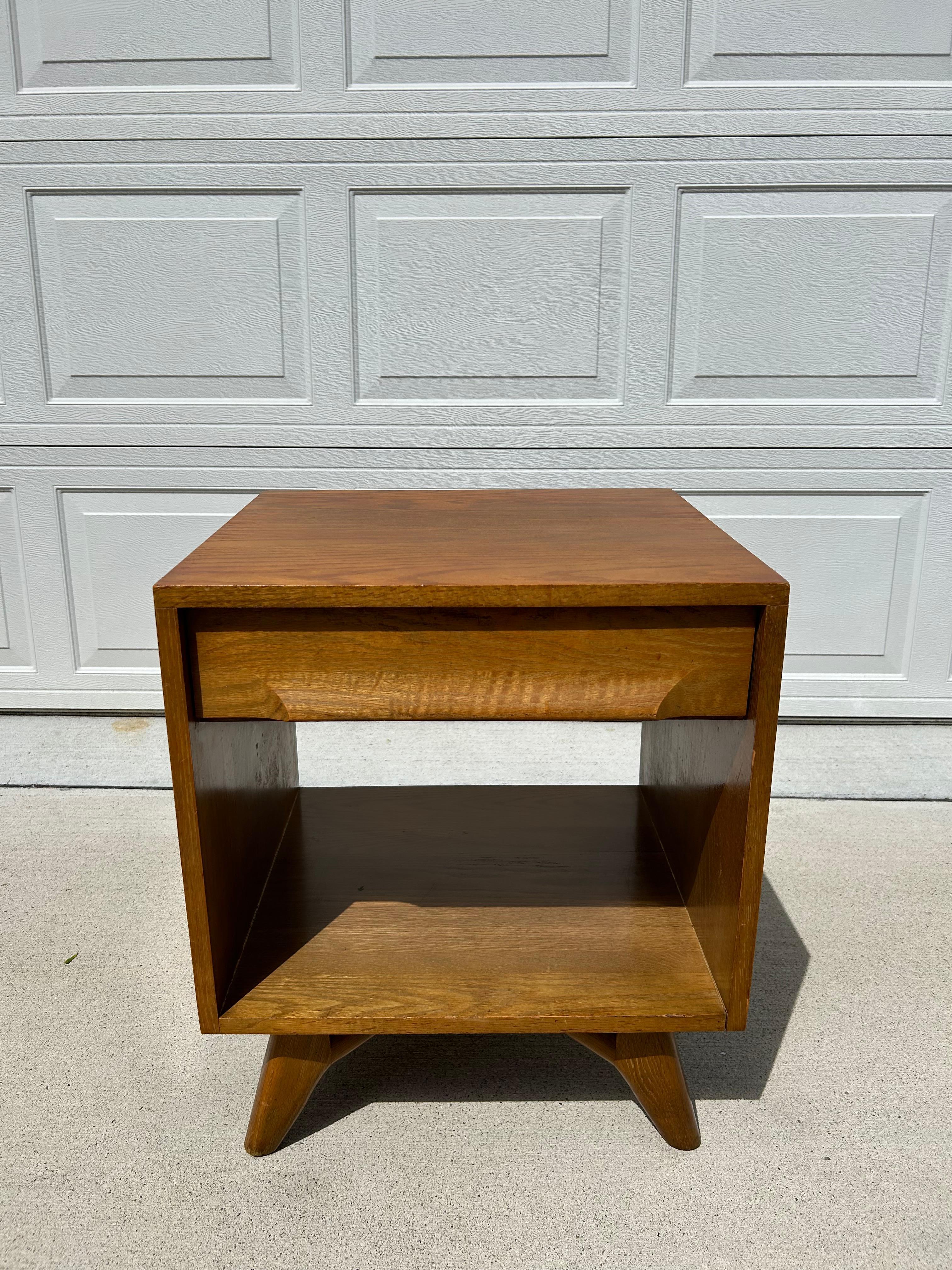 MCM Jack Van Der Molan Nightstand for Vanleigh. In good condition, some wear to it due to age. Please message us if you'd like more details and/or shipping costs through us.