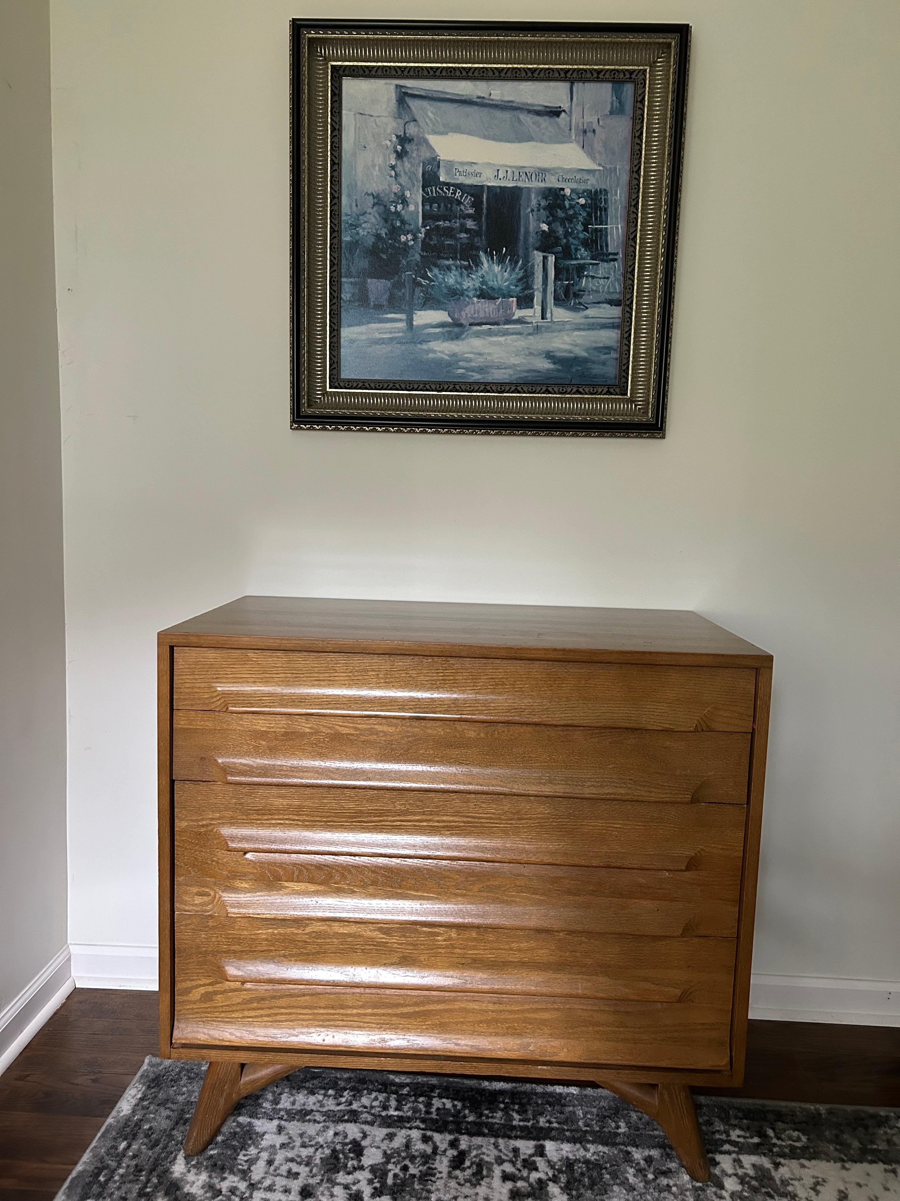 American MCM Jack Van Der Molen Secretary Desk and Dresser for Vanleigh For Sale