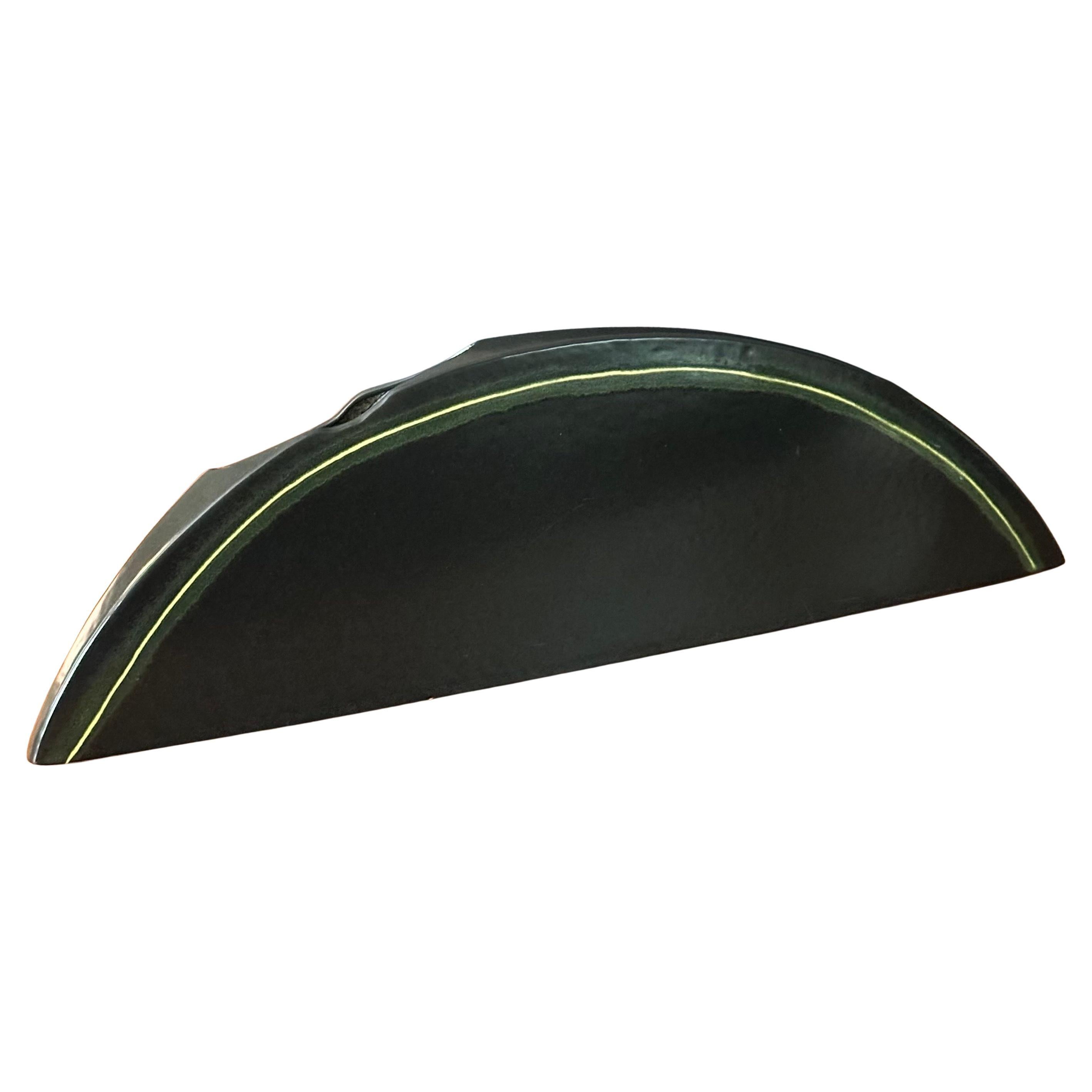 Mid-Century moderno Vaso in ceramica Ikebana giapponese MCM in vendita