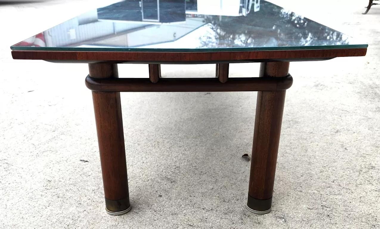 MCM Johnson Hadley Walnuss Couchtisch Mad Men Eames Era im Angebot 5