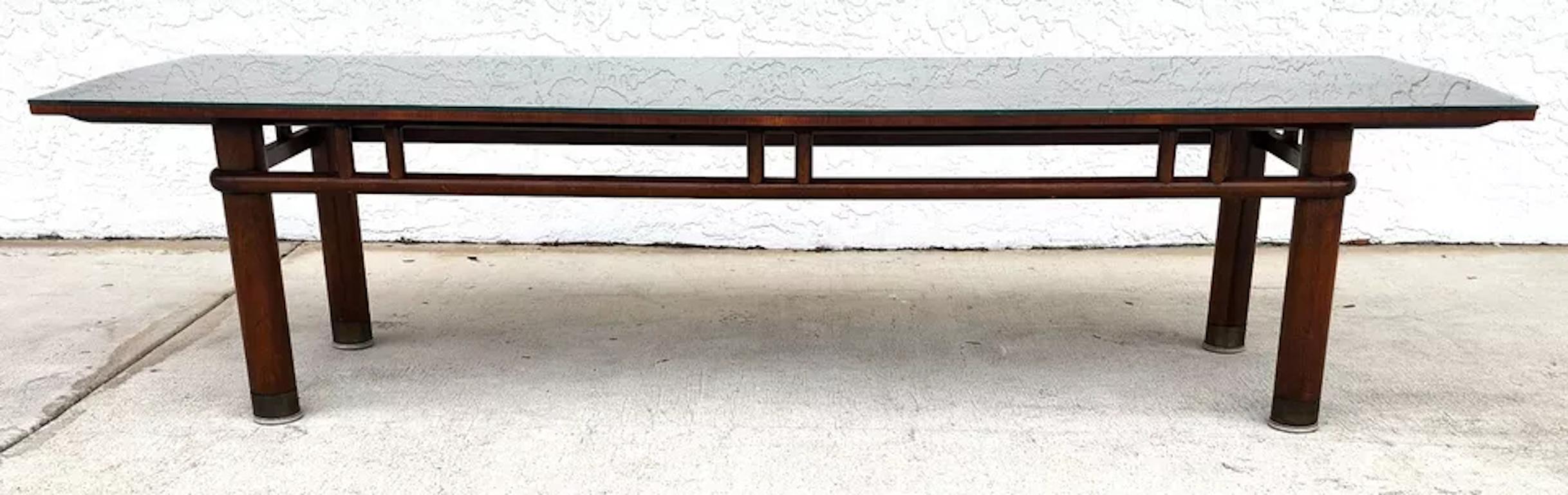 MCM Johnson Hadley Walnuss Couchtisch Mad Men Eames Era (Moderne der Mitte des Jahrhunderts) im Angebot