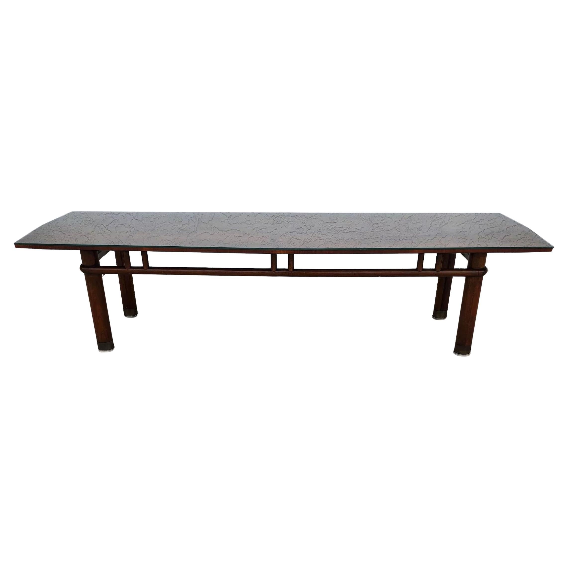 MCM Johnson Hadley Walnuss Couchtisch Mad Men Eames Era im Angebot
