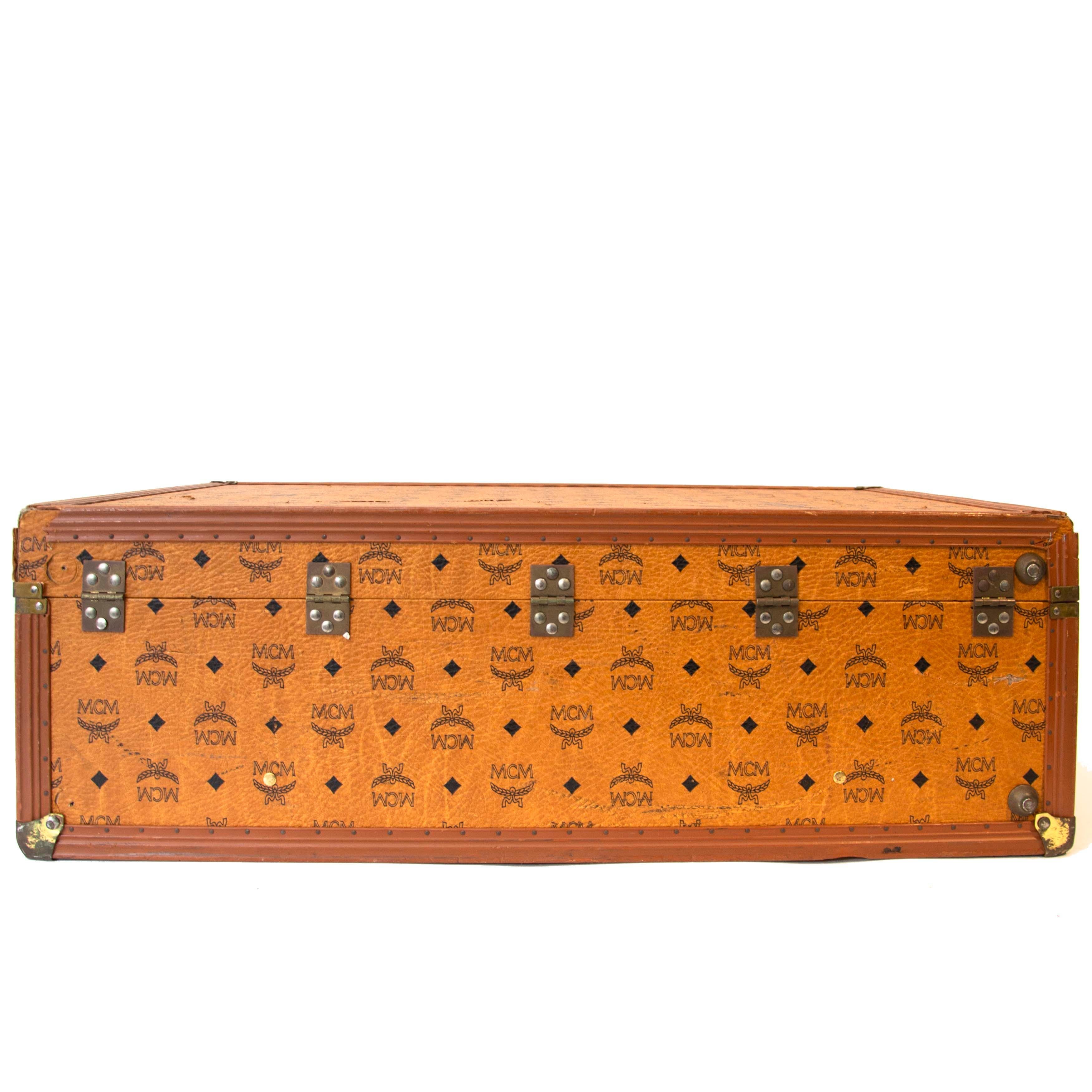 mcm luggage trunk