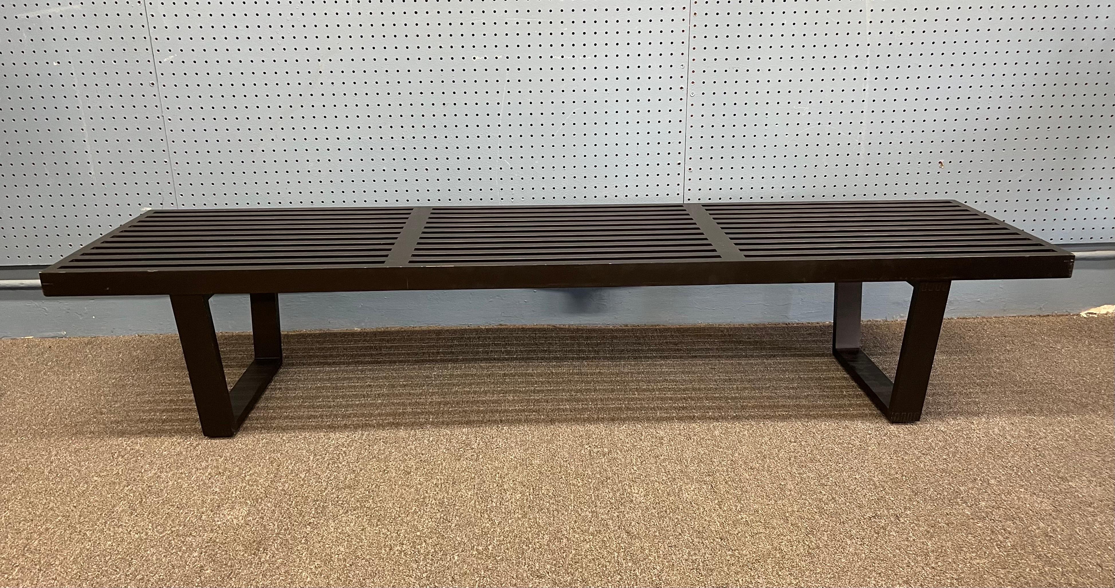 Mcm Large Platform Slat Bench or Coffee Table by George Nelson for Herman Miller 1