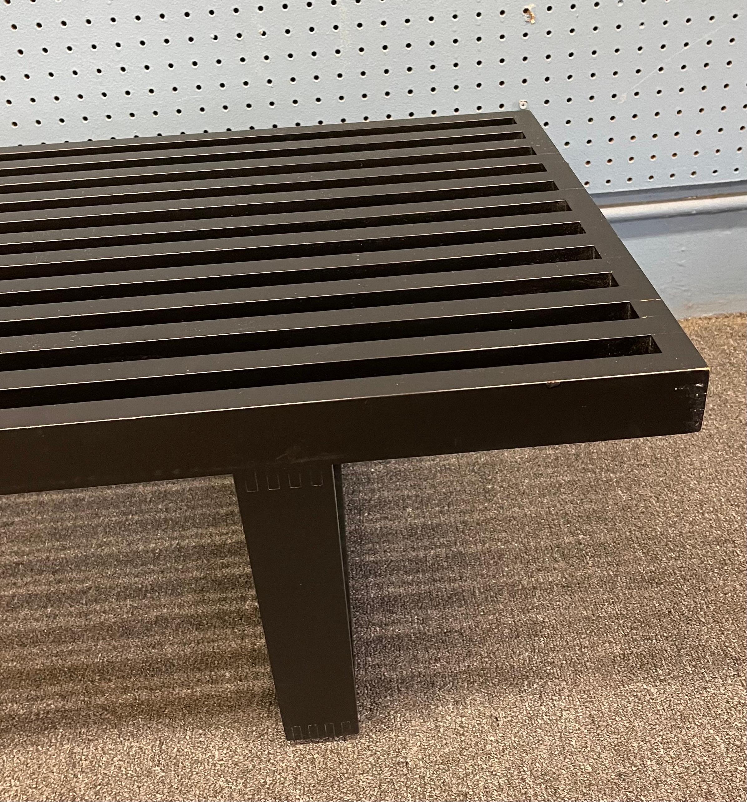 American Mcm Large Platform Slat Bench or Coffee Table by George Nelson for Herman Miller