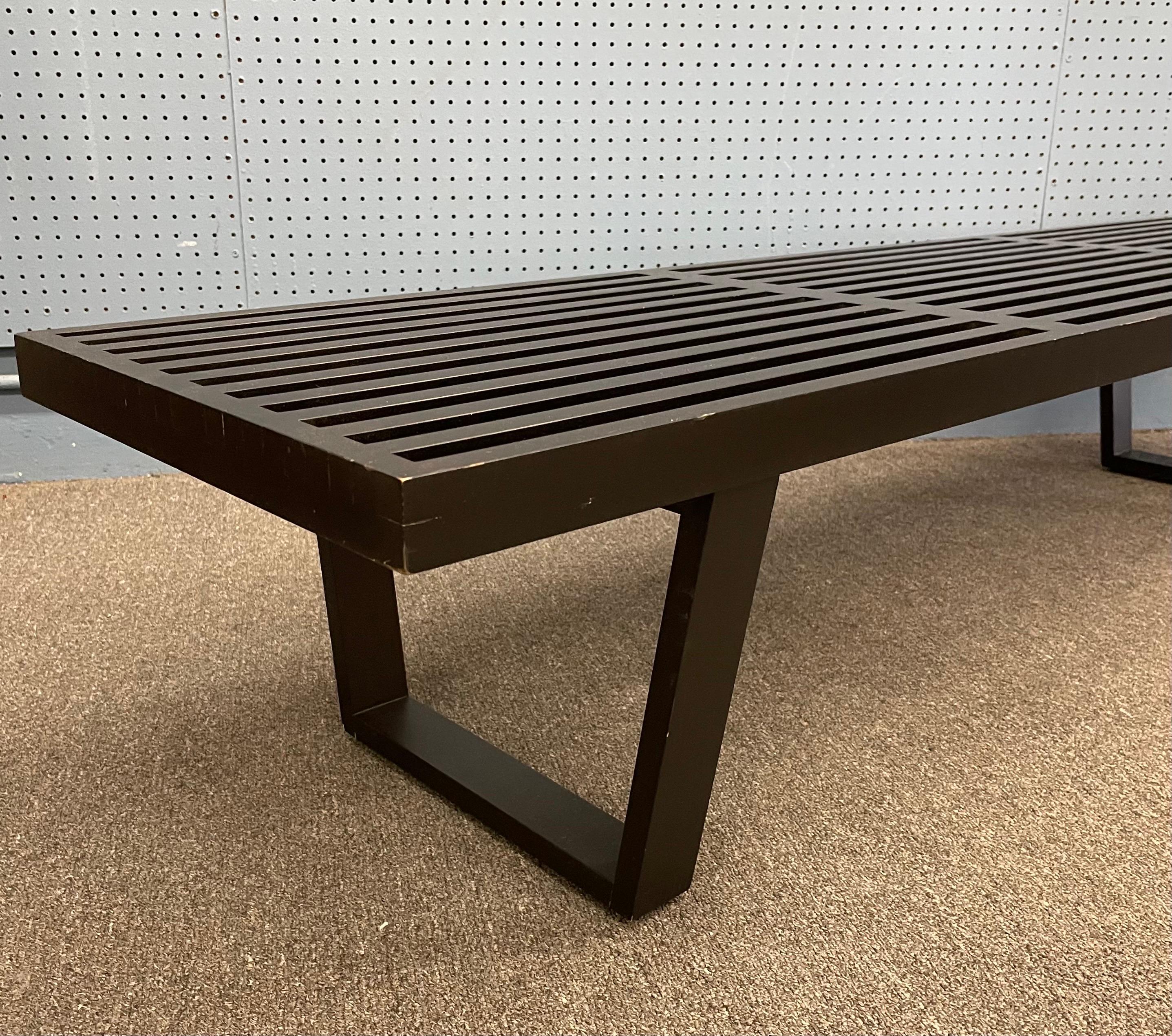 Mcm Large Platform Slat Bench or Coffee Table by George Nelson for Herman Miller In Good Condition In San Diego, CA