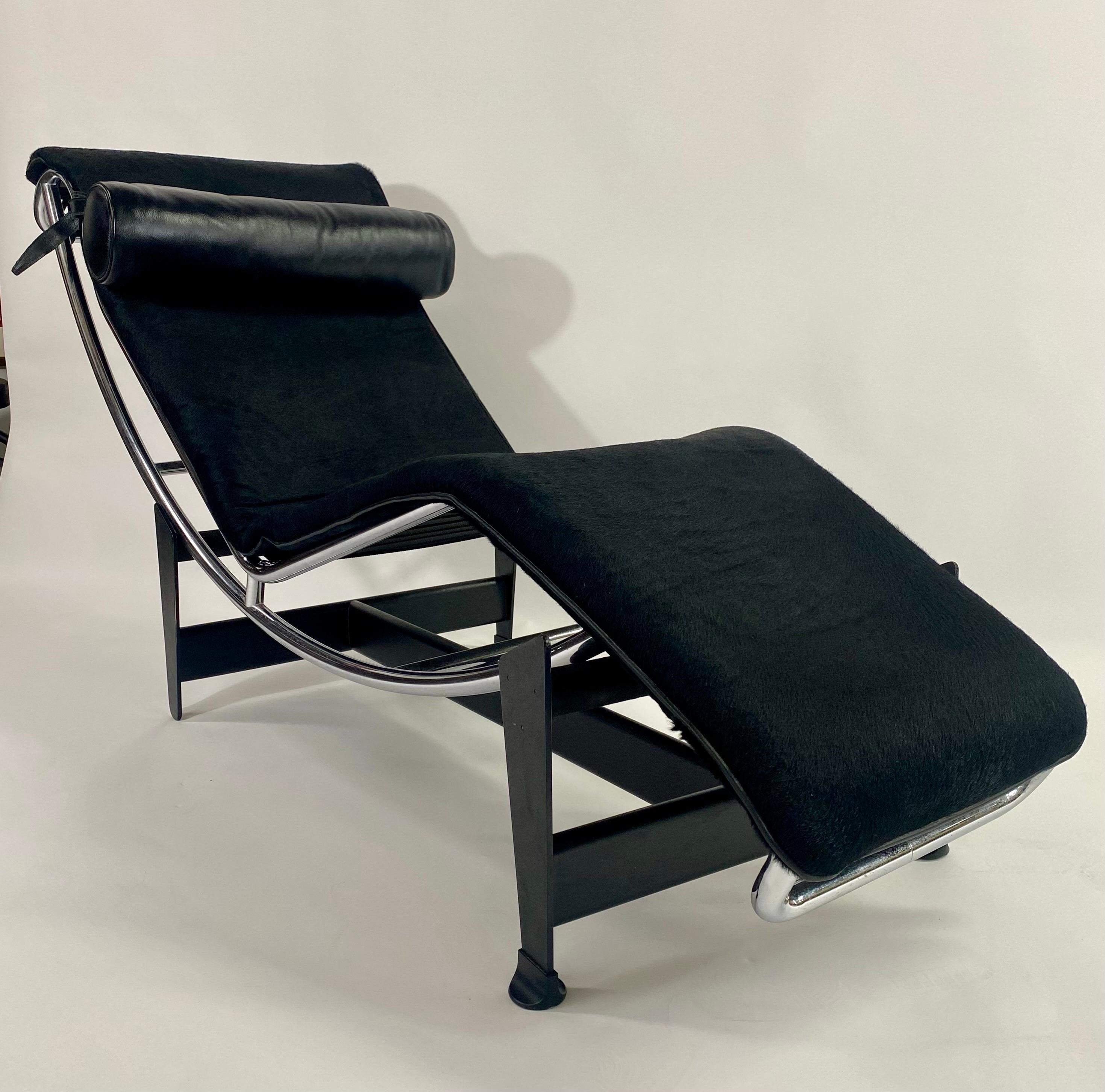MCM Le Corbusier LC4 Chaise von Charlotte Perriand & Pierre Jeanneret für Cassina im Angebot 6