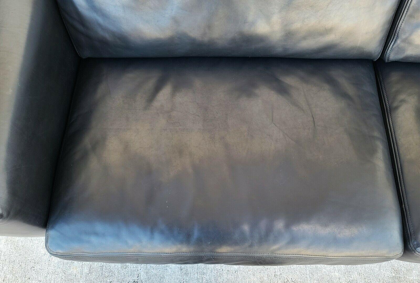 MCM Leather Black Sofa by Koinor Germany 1