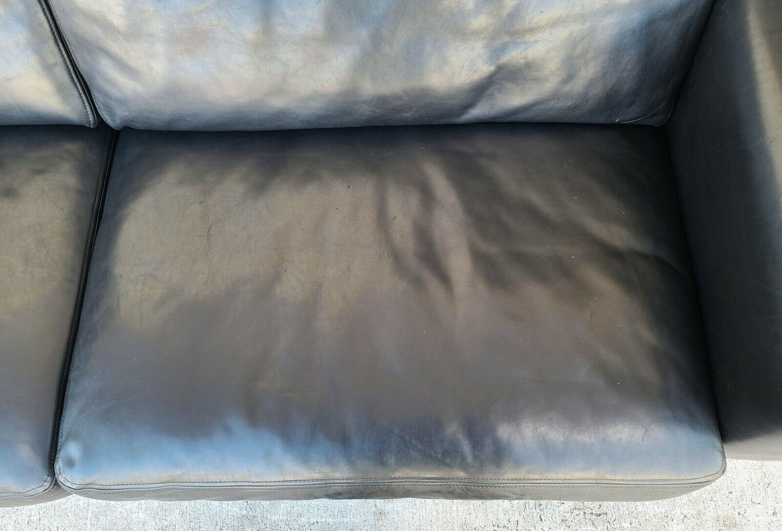 MCM Leather Black Sofa by Koinor Germany 2