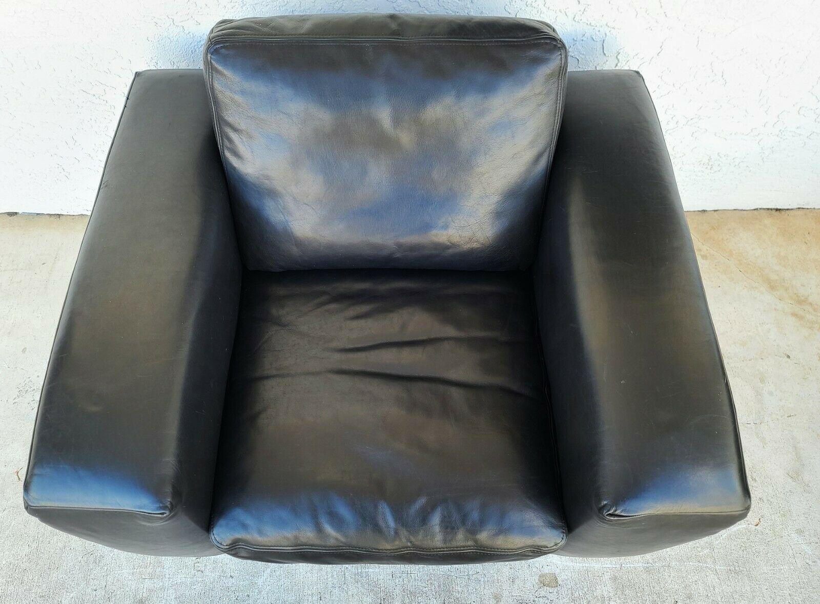 Mid-Century Modern MCM Leather Lounge Chair by KOINOR Germany For Sale