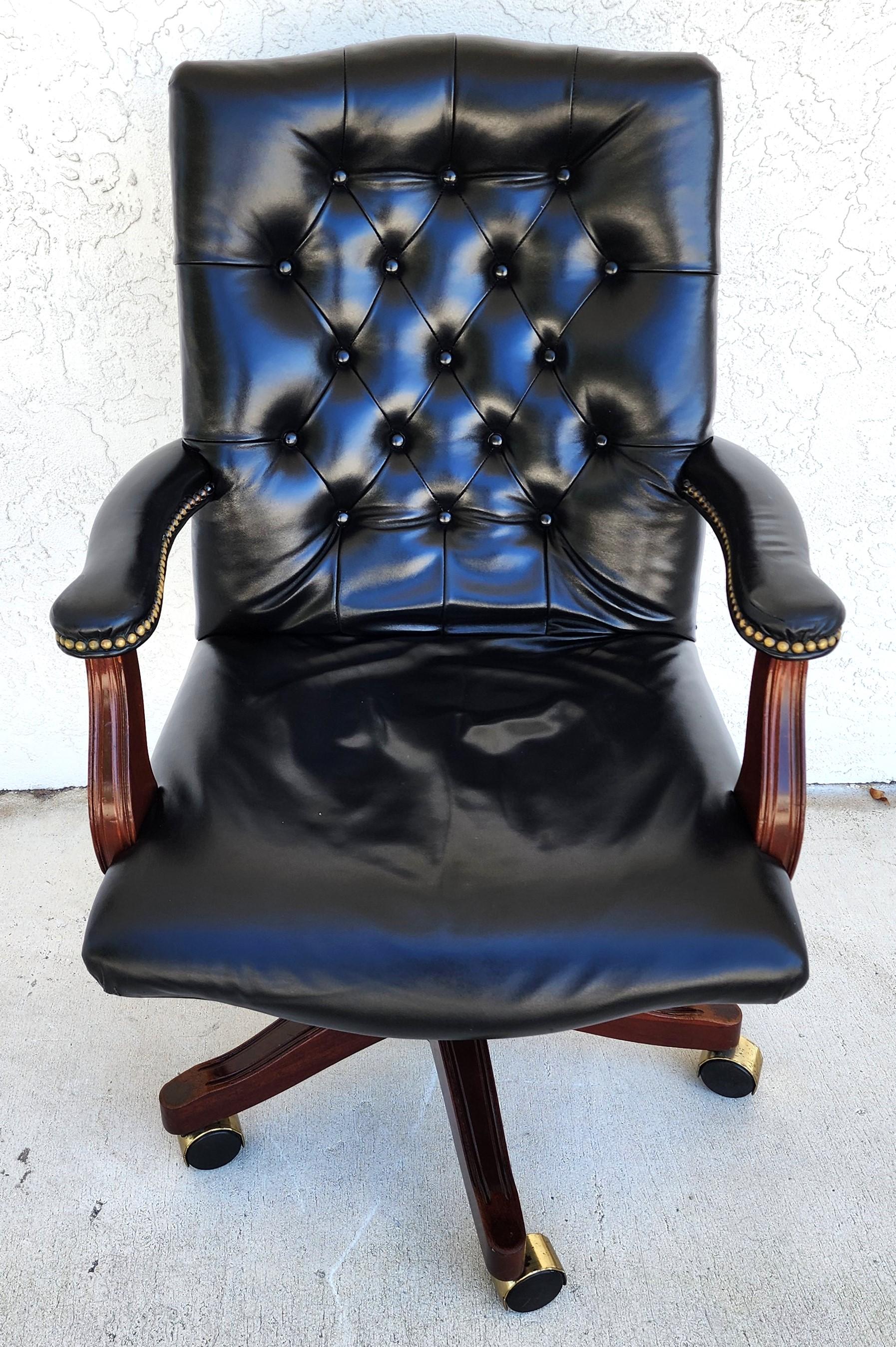 gunlocke swivel chair