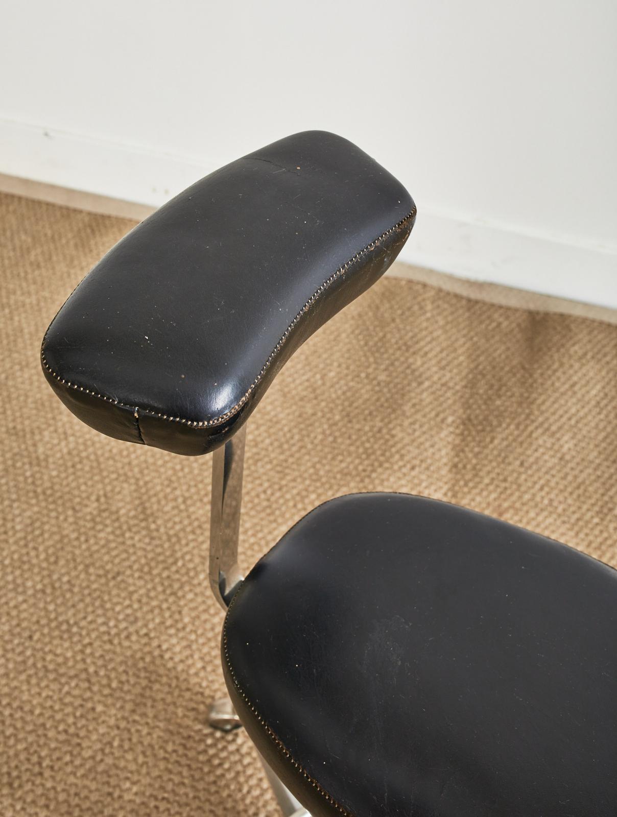 Silla MCM Leather Perch de George Nelson para Herman Miller en venta 3