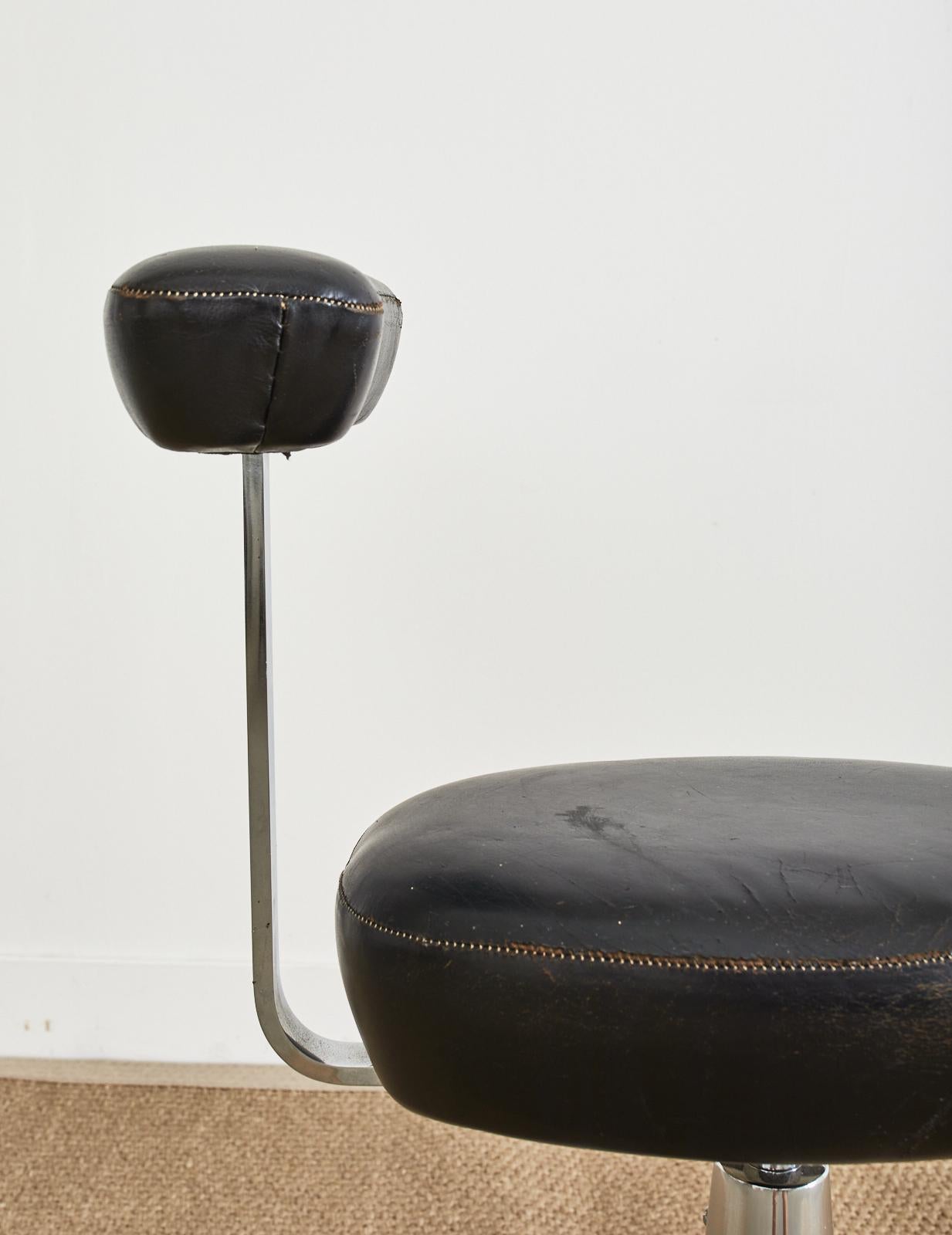 MCM Leather Barch Chair von George Nelson für Herman Miller im Angebot 5